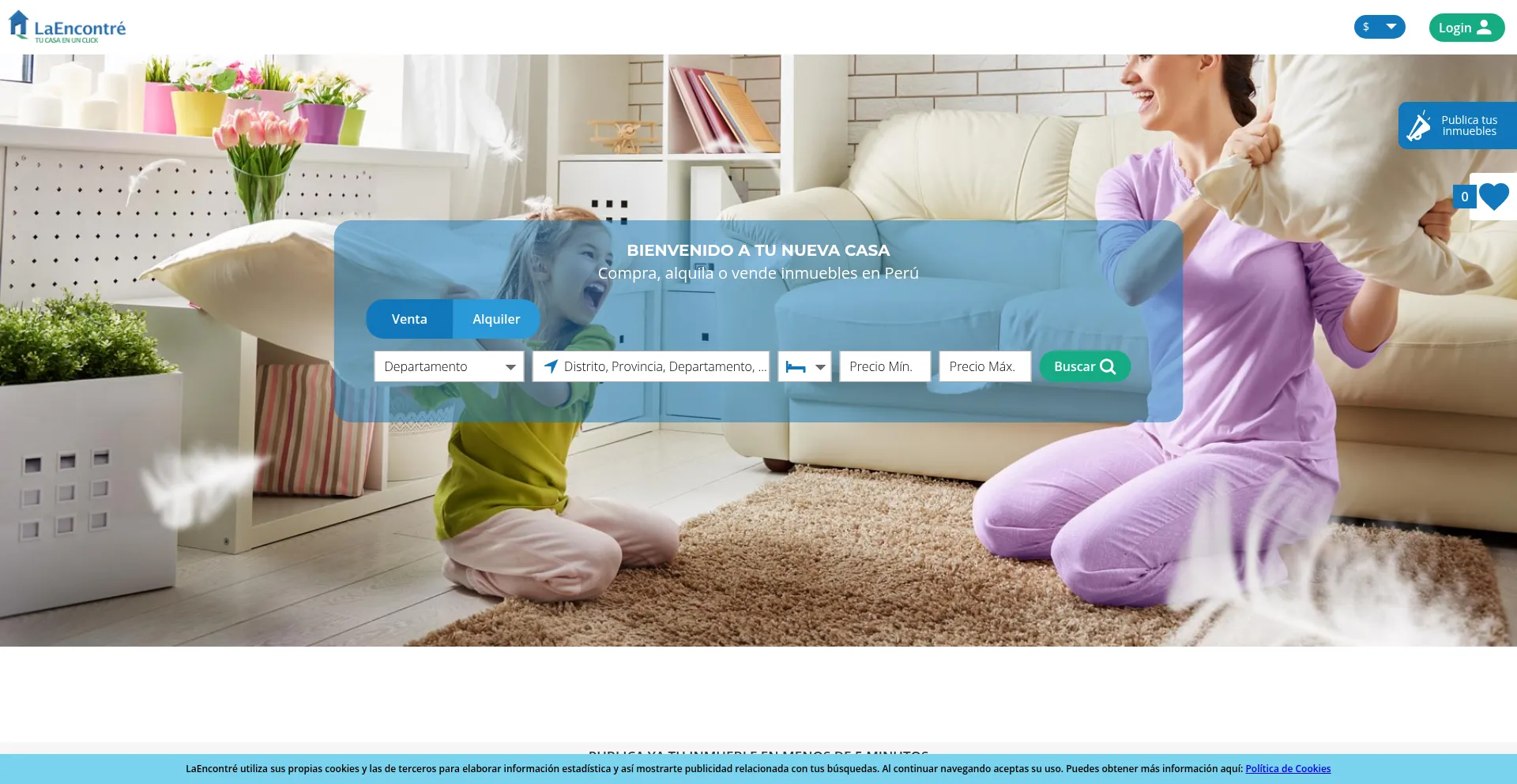 Laencontre.com.pe Screenshot