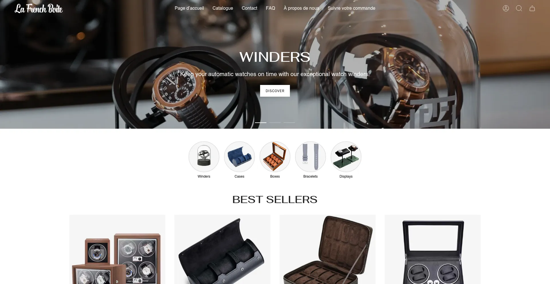 Website screenshot of Lafrenchboite.com