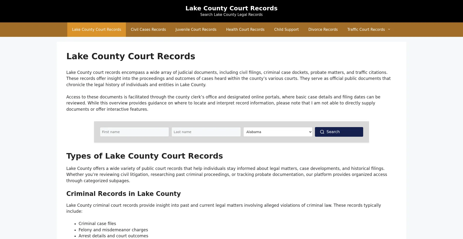 Lakecountycourtss.org