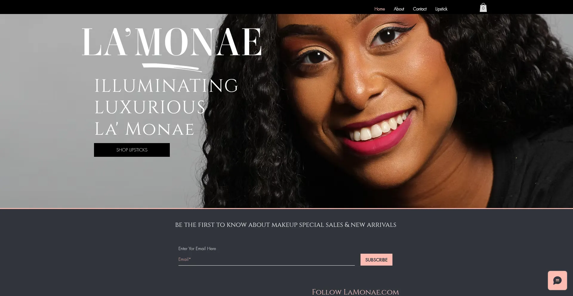 Website screenshot of Lamonae.com