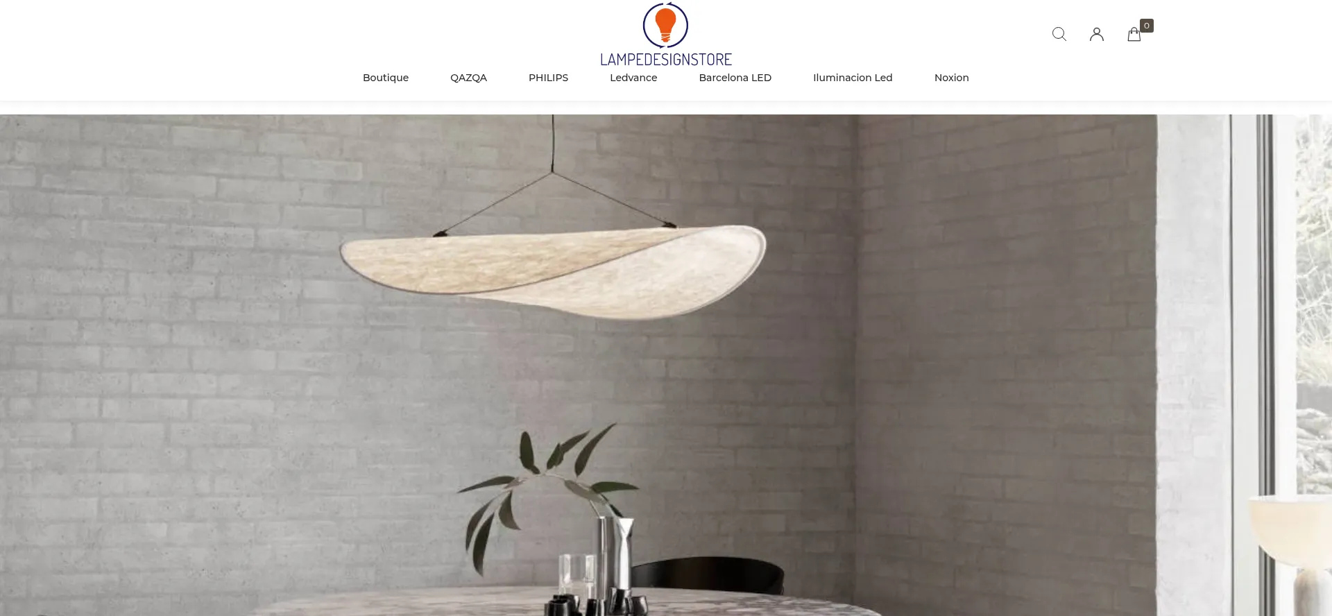 Website screenshot of Lampedesignstore.com