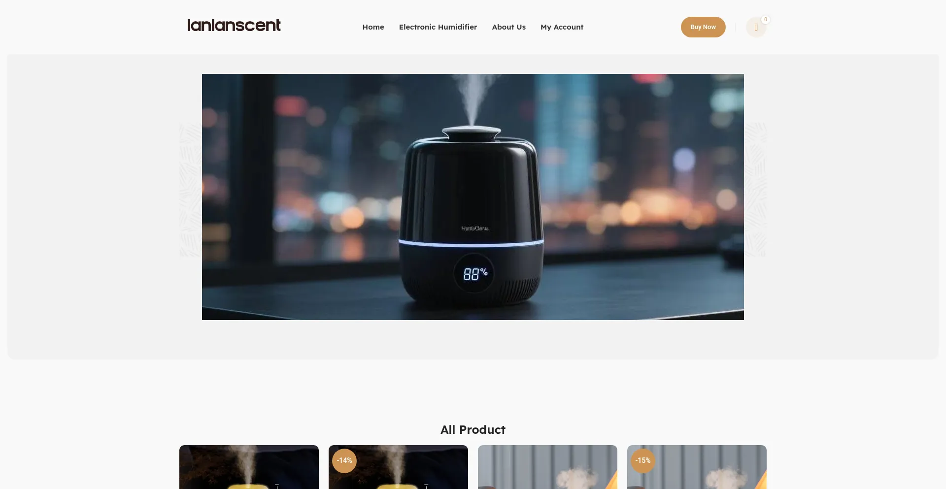 Lanlanscent.com Screenshot