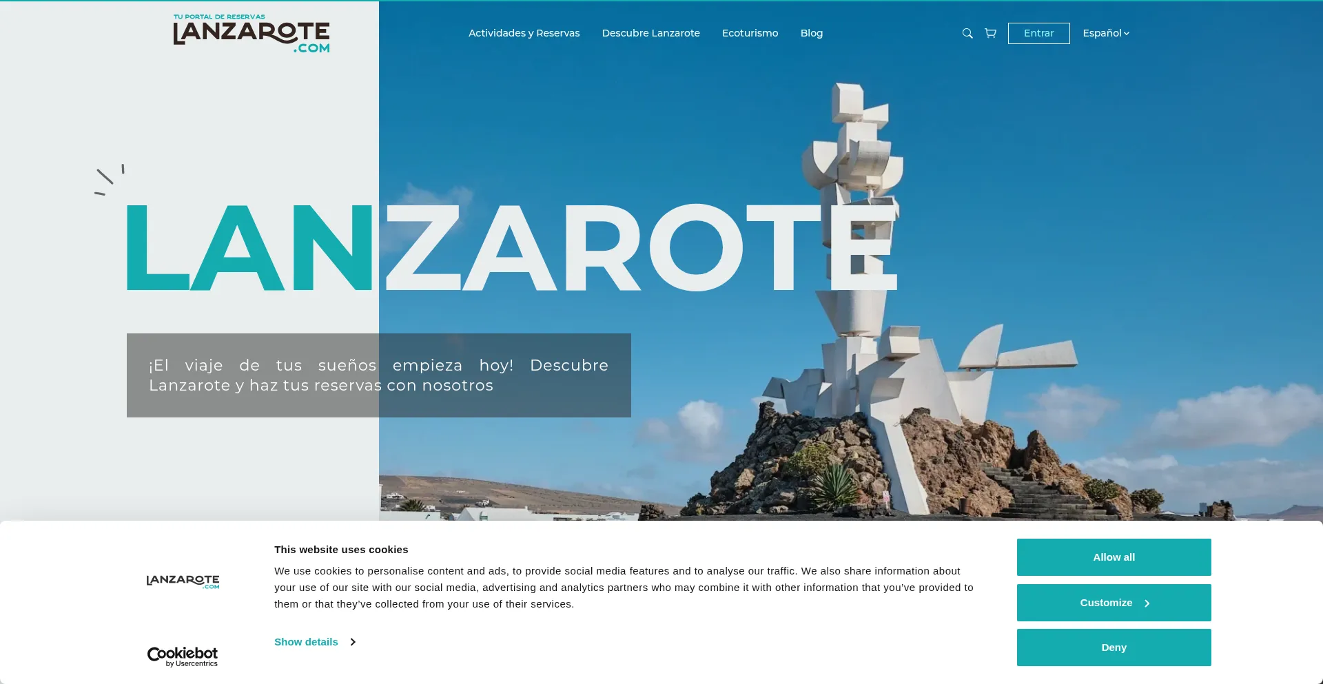 Lanzarote.com Screenshot