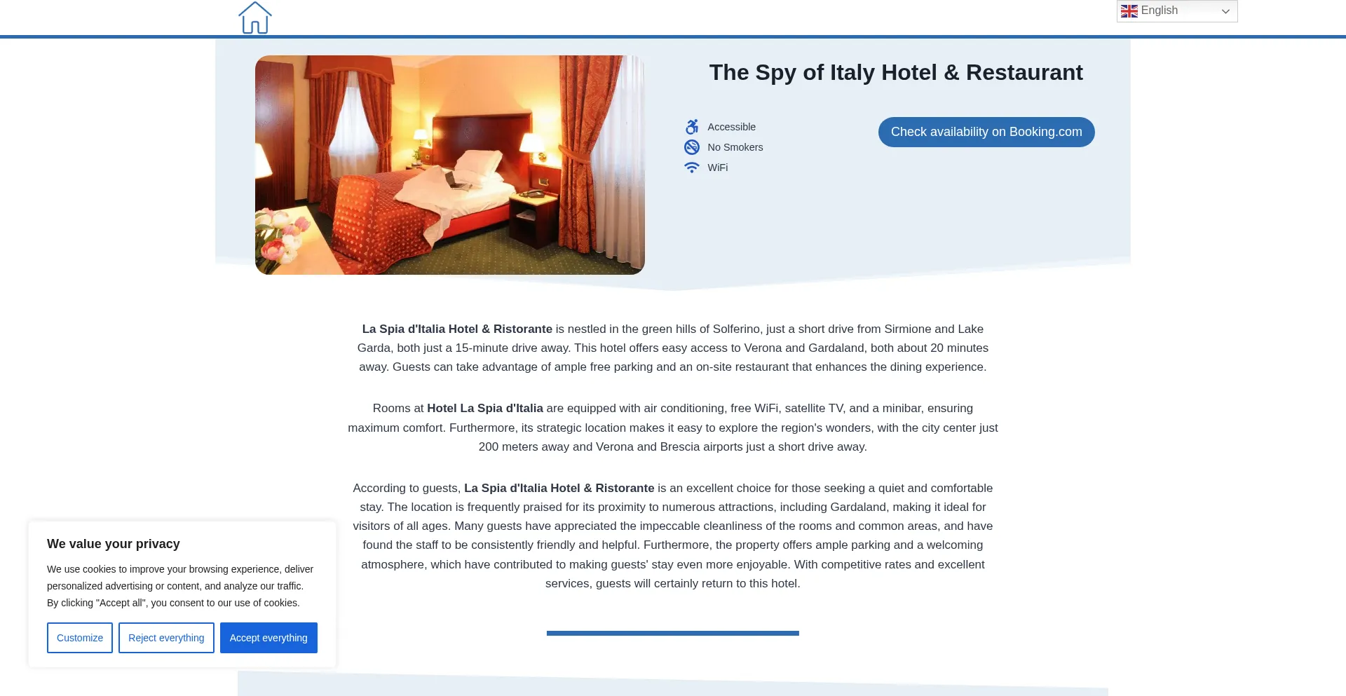 Ist Laspiaditaliahotelandristorante.top sicher und vertrauenswürdig?