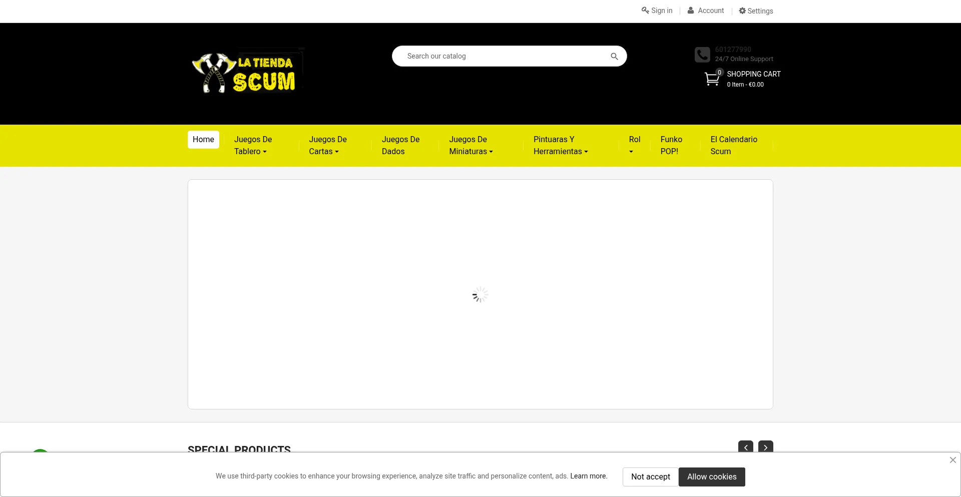 Latiendascum.com Screenshot