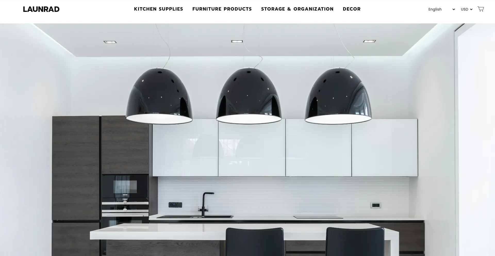 Website screenshot of Launrad.com