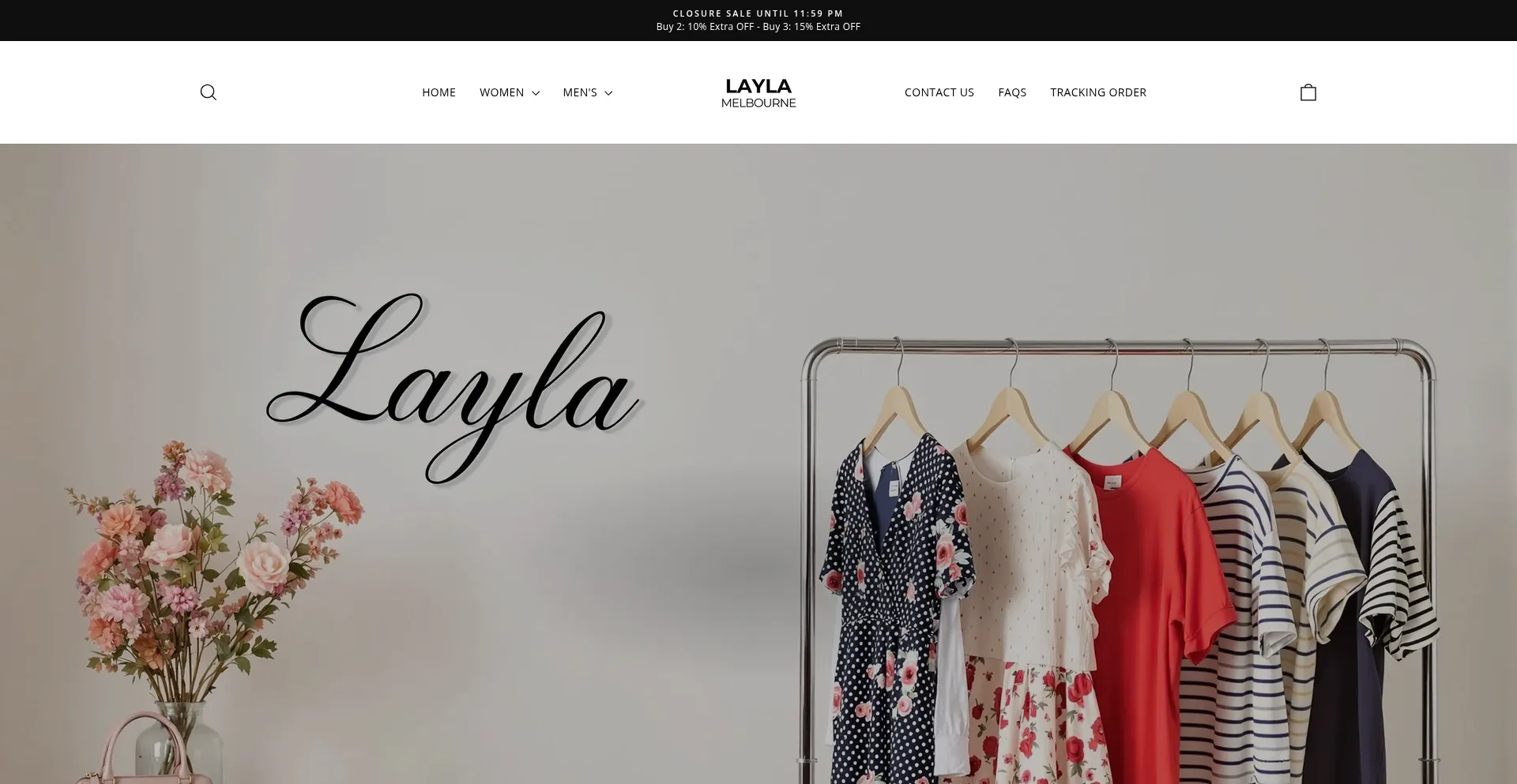 Website screenshot of Layla-melbourne.com