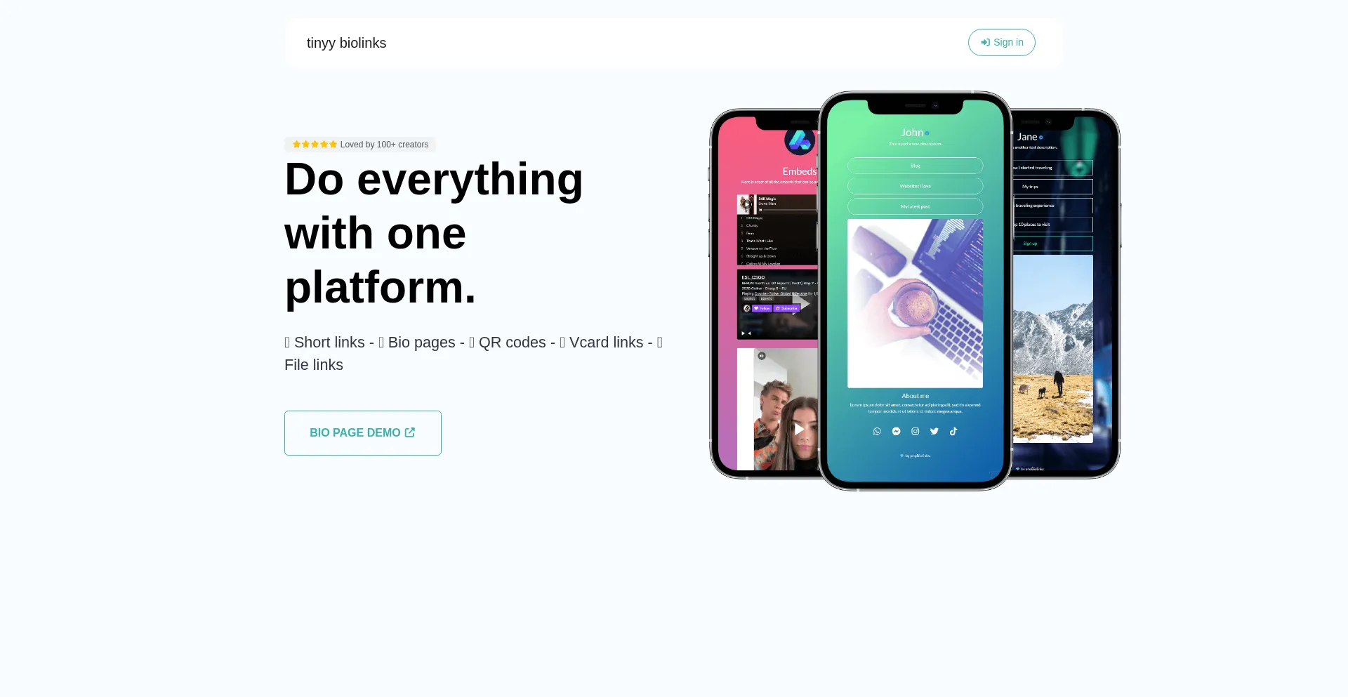 Website screenshot of Lc.ke