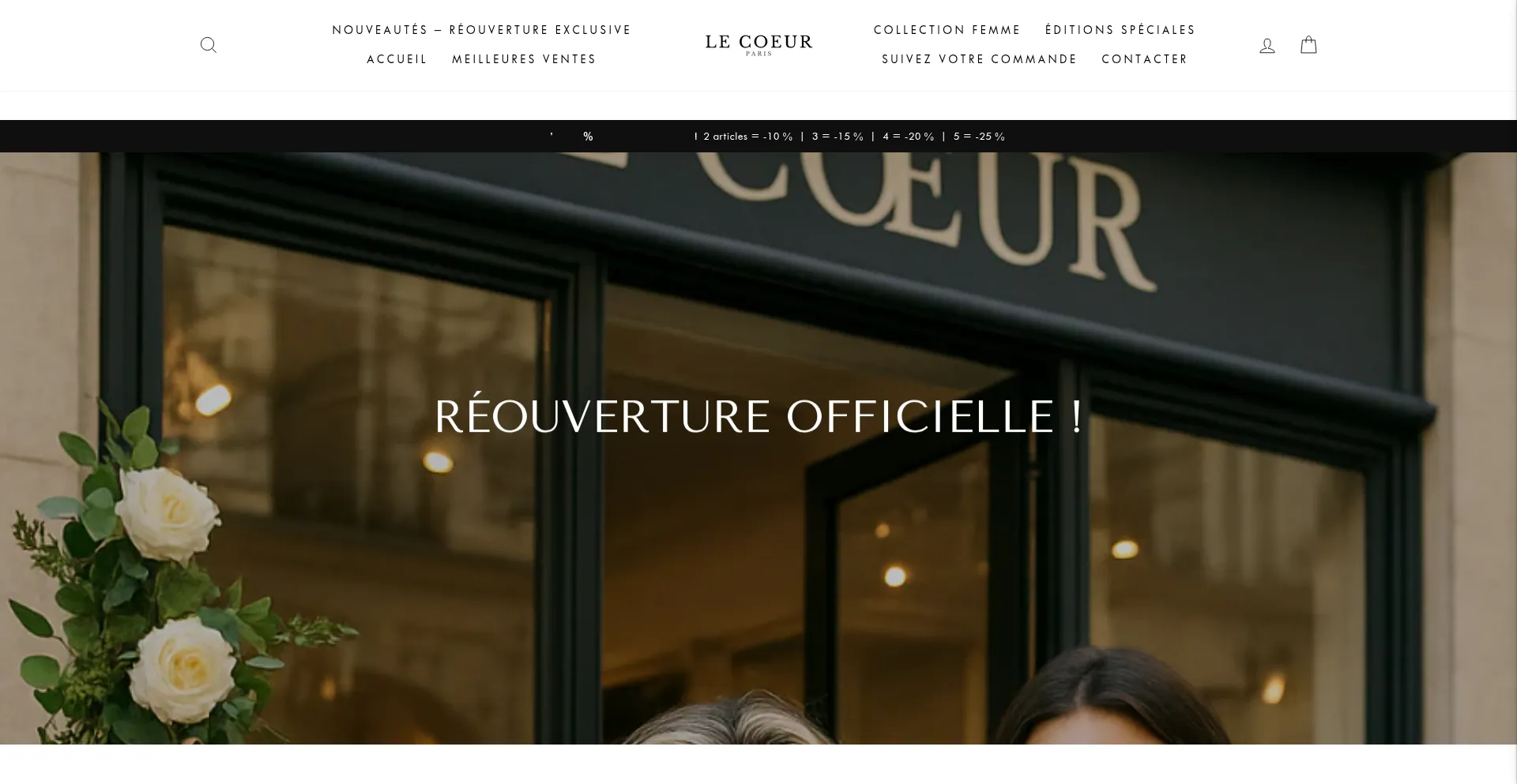 Website screenshot of Le-coeur-paris.fr