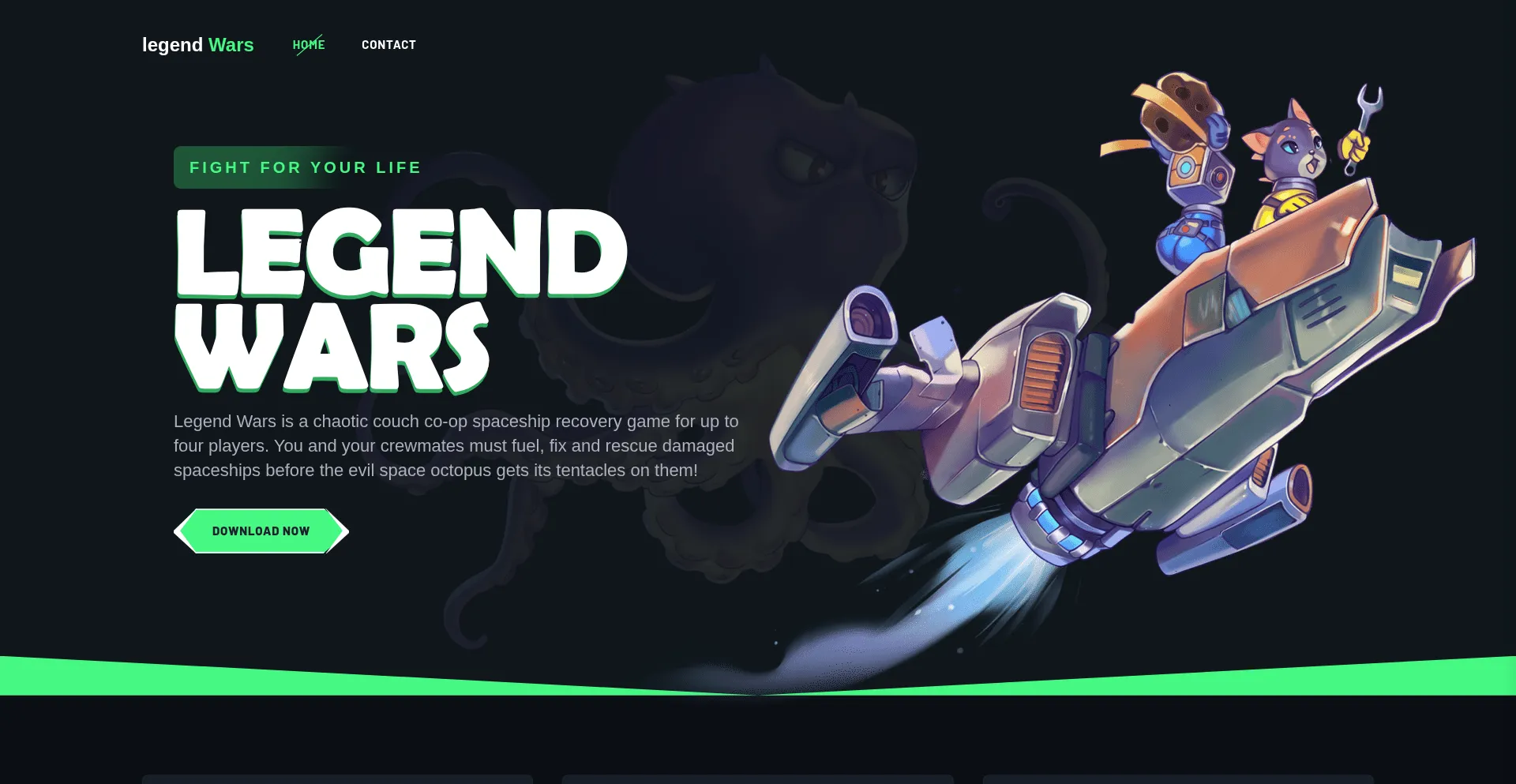 Website screenshot of Legendwarsremaster.site