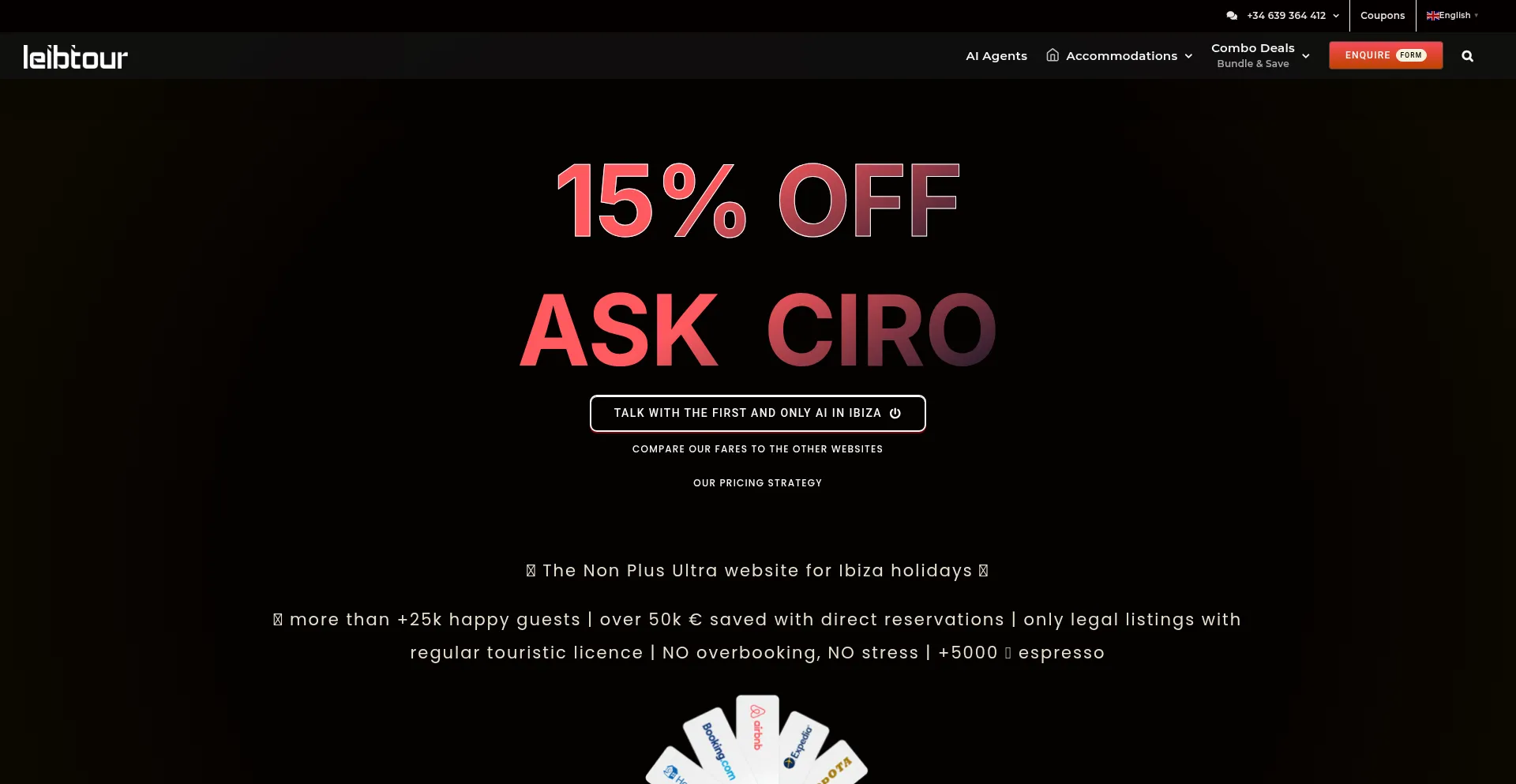 Website screenshot of Leibtour.com