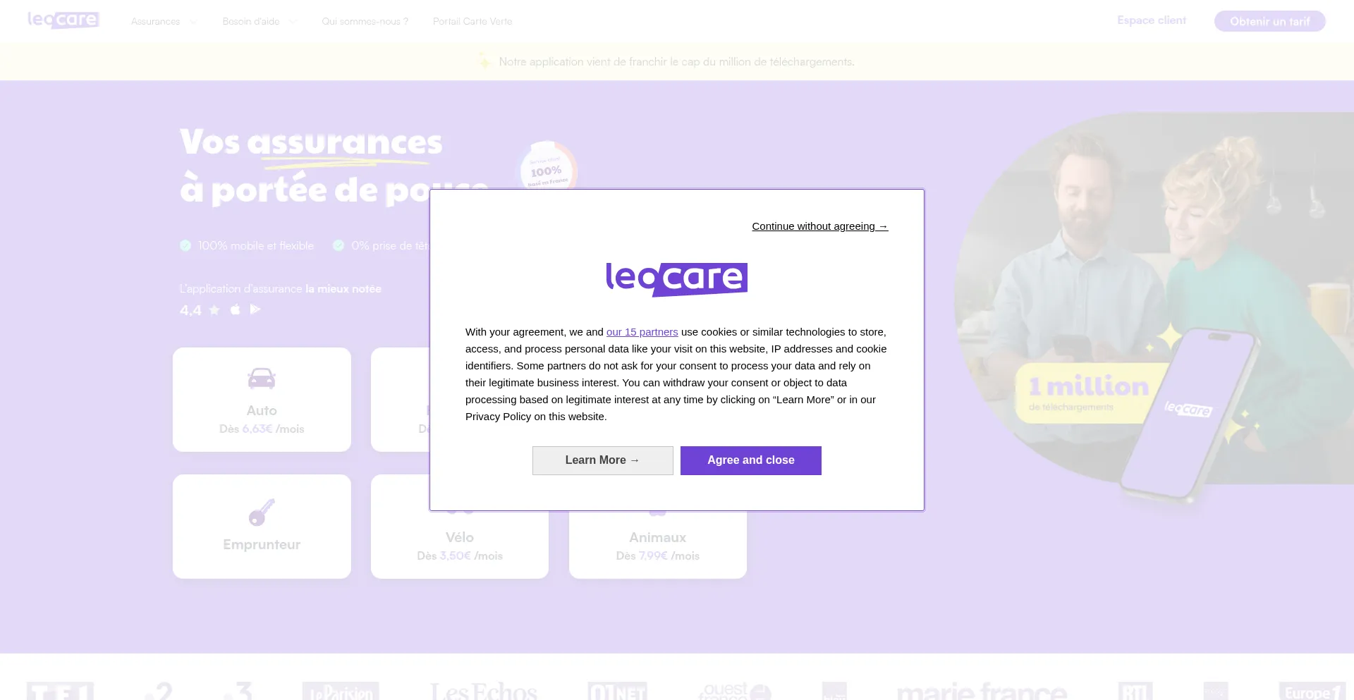 Leocare.eu Screenshot