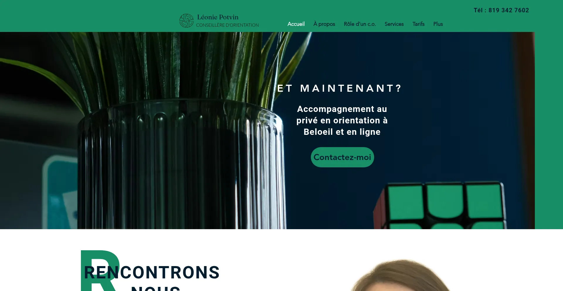 Website screenshot of Leoniepotvin.com