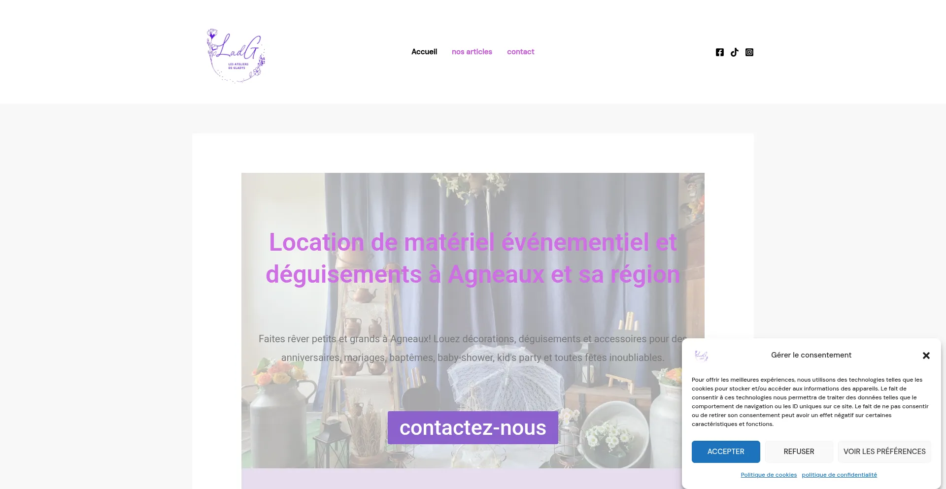 Lesateliersdegladys.fr