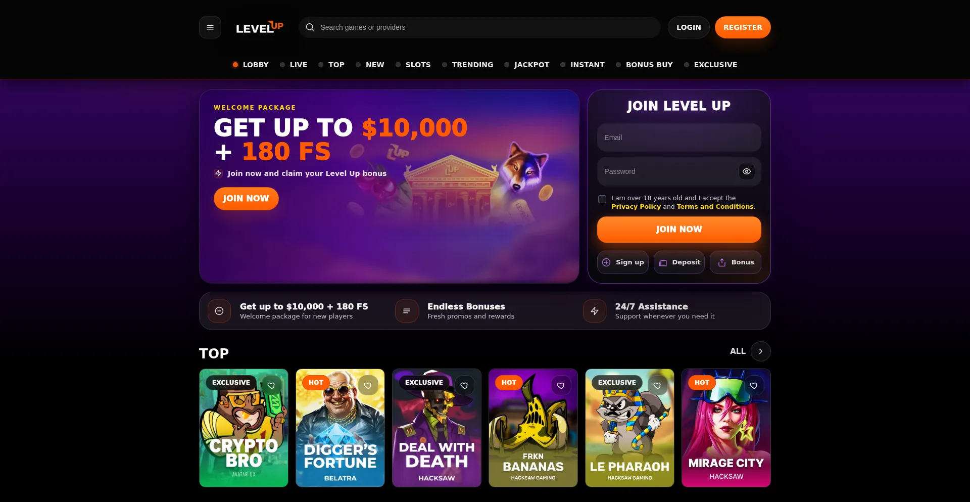 Levelupcasino.me