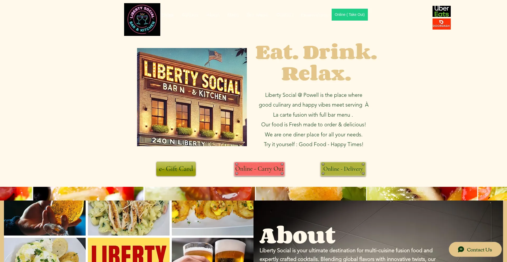 Website screenshot of Libertysocial.com