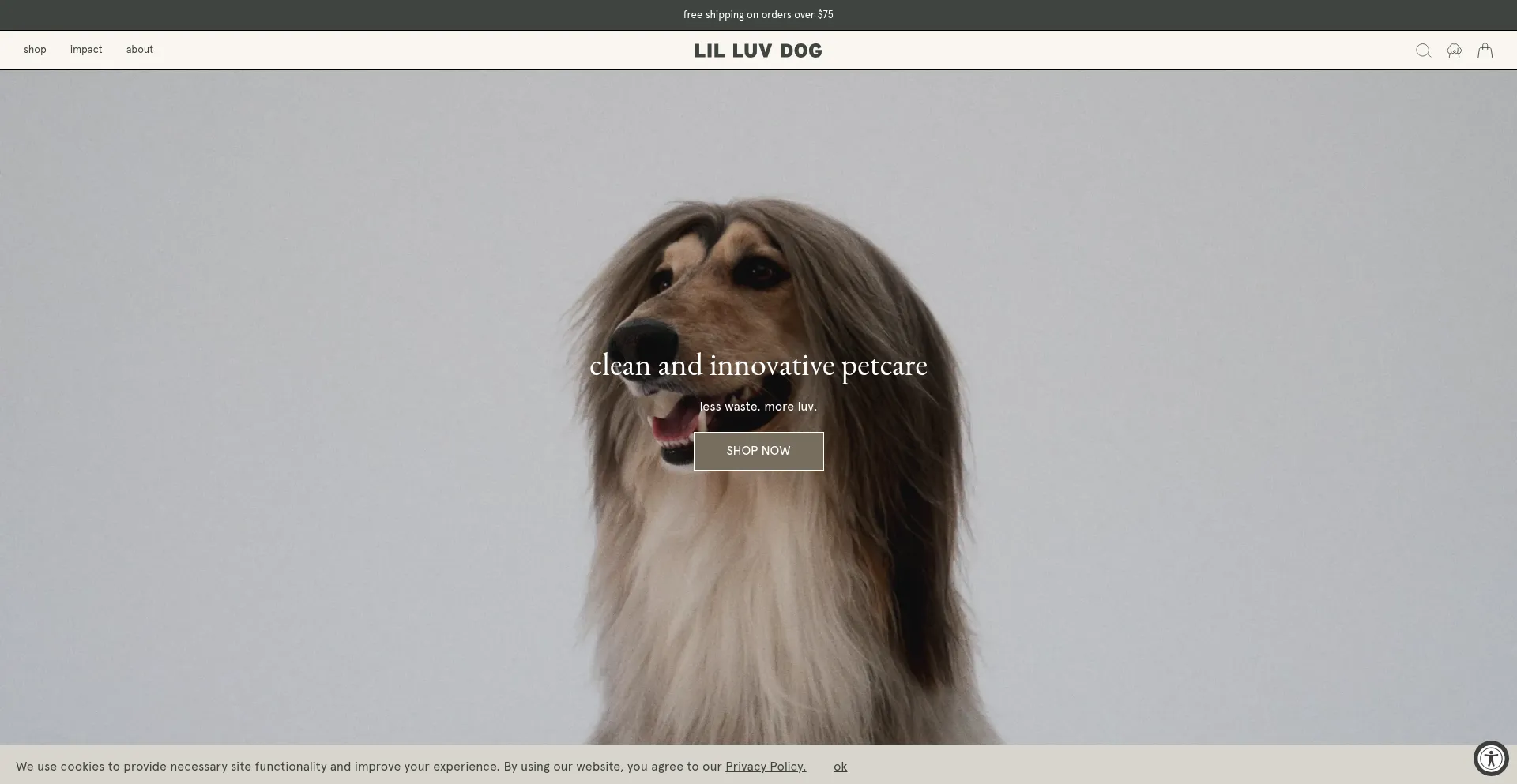Website screenshot of Lilluvdog.com
