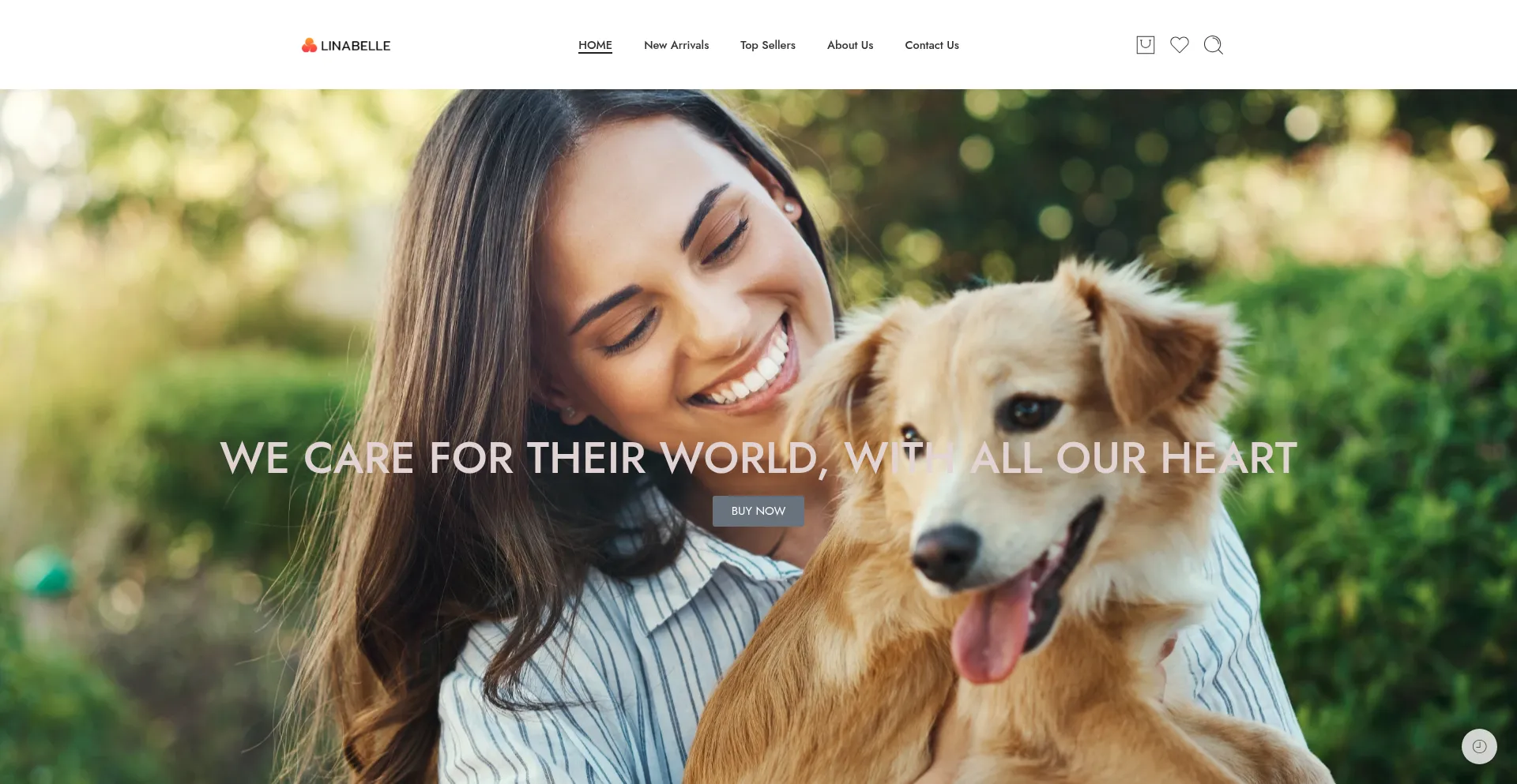 Website screenshot of Linabelle.eu