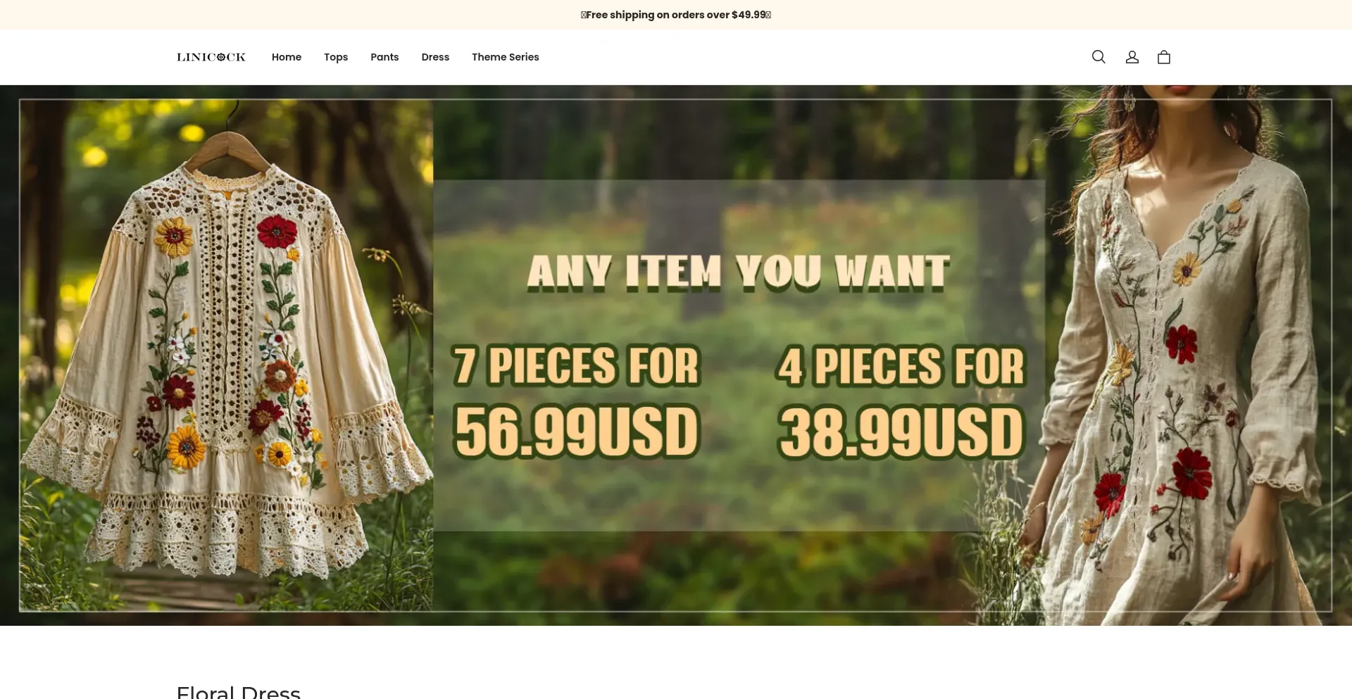 Website screenshot of Linicock.com