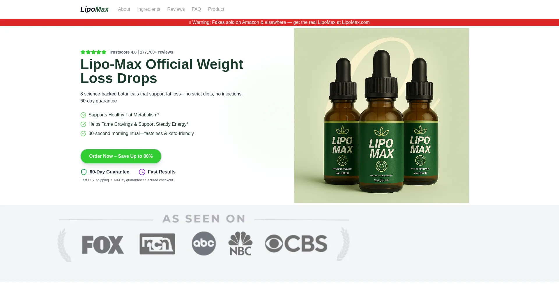 Ist Lipomax.com sicher und vertrauenswürdig?