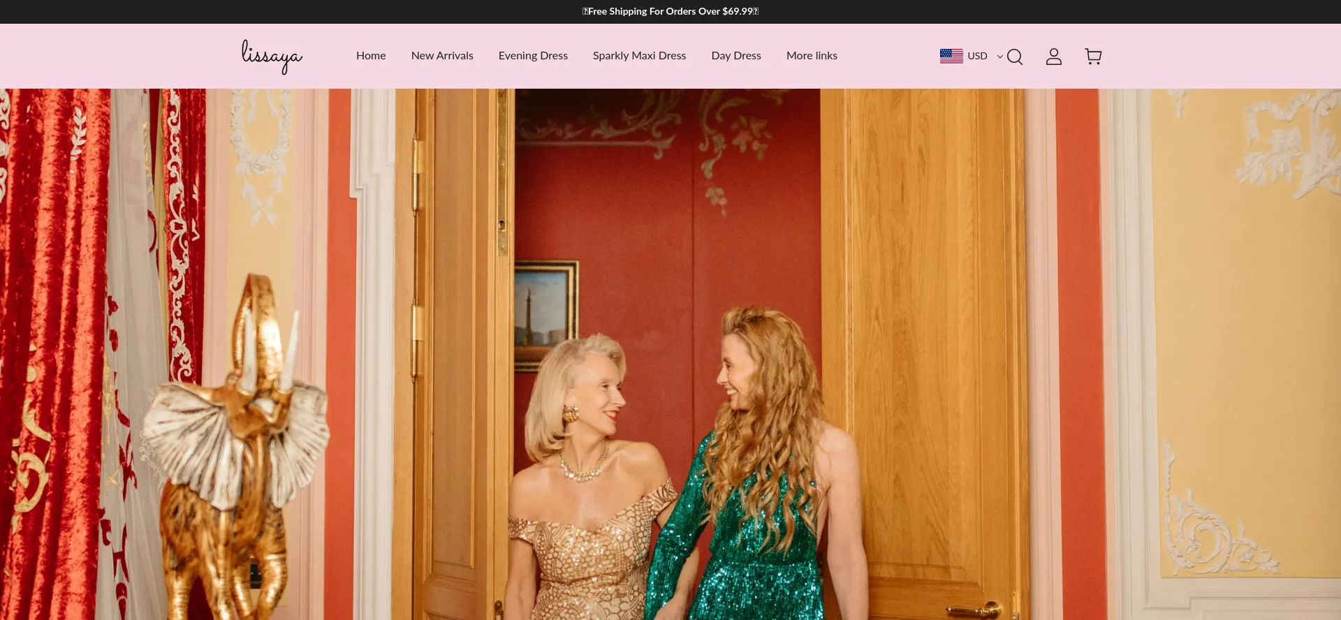 Website screenshot of Lissaya.com