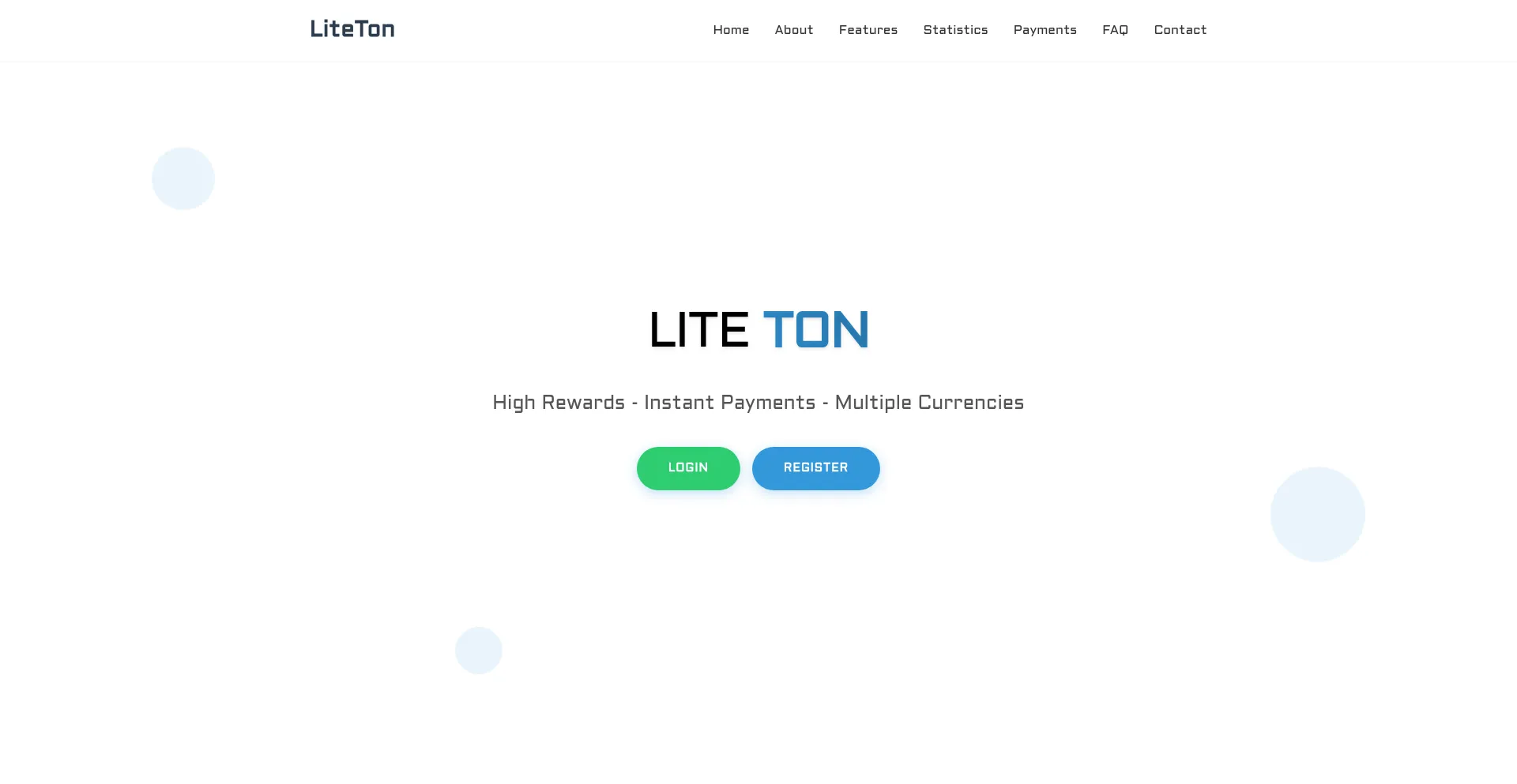 Website screenshot of Liteton.xyz