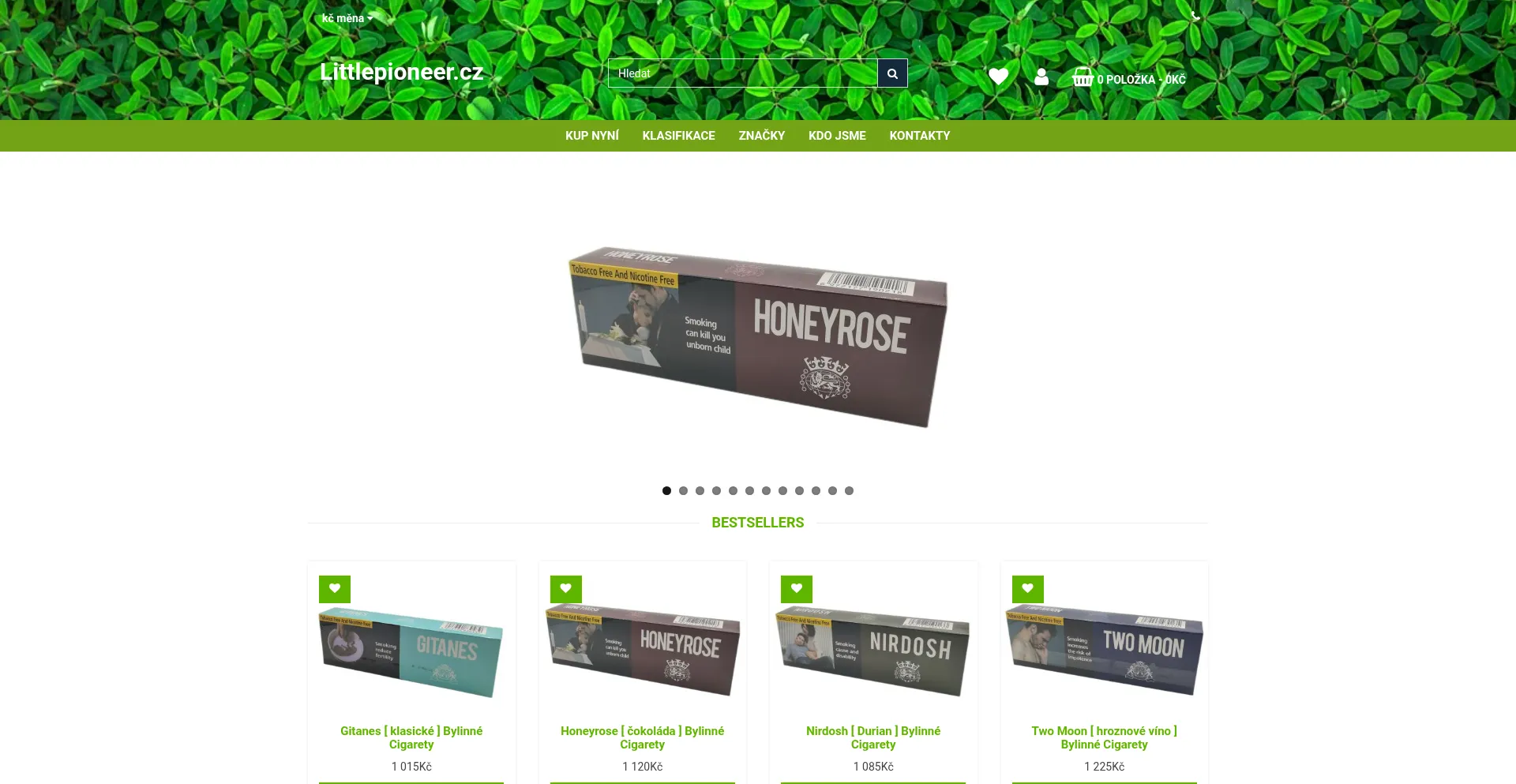 Website screenshot of Littlepioneer.cz