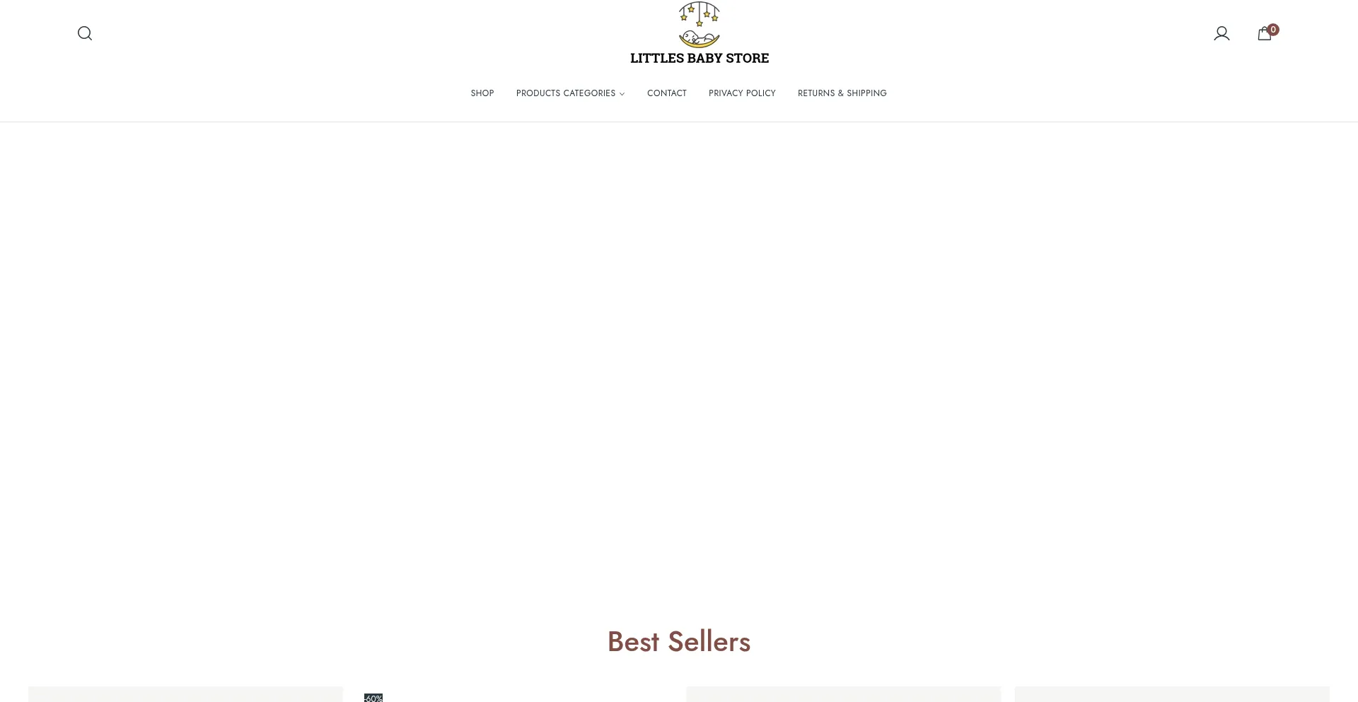 Website screenshot of Littlesbabystore.com