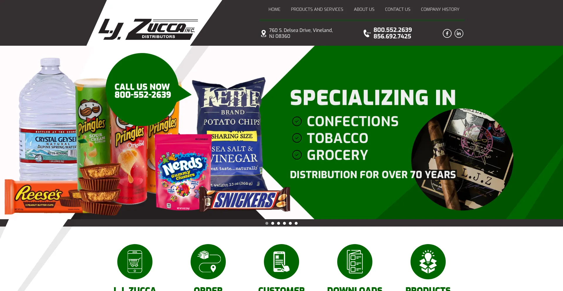 Website screenshot of Ljzucca.com