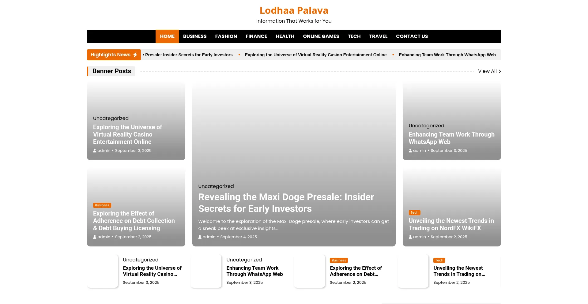 Website screenshot of Lodhaapalava.in