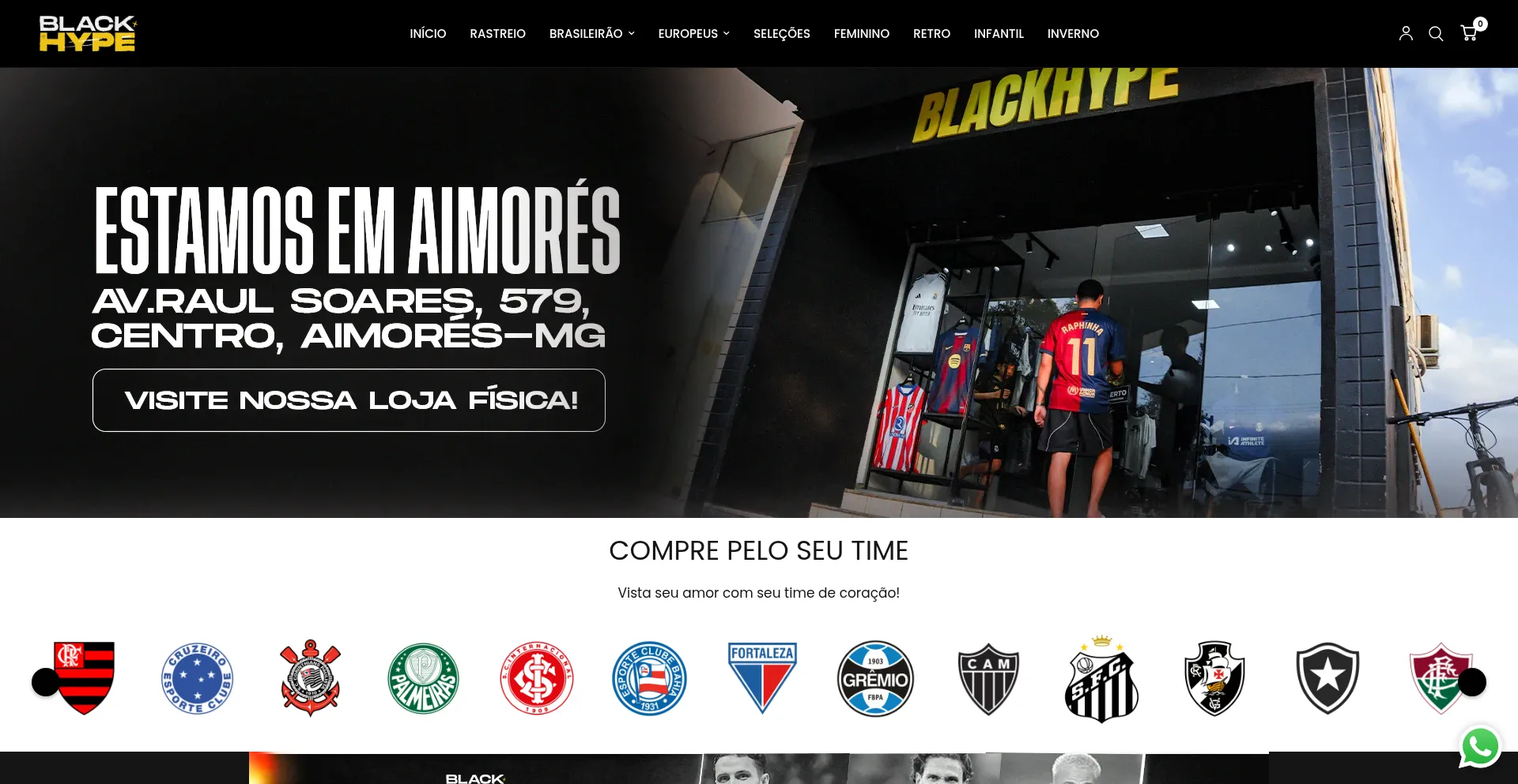 Website screenshot of Lojablackhype.com