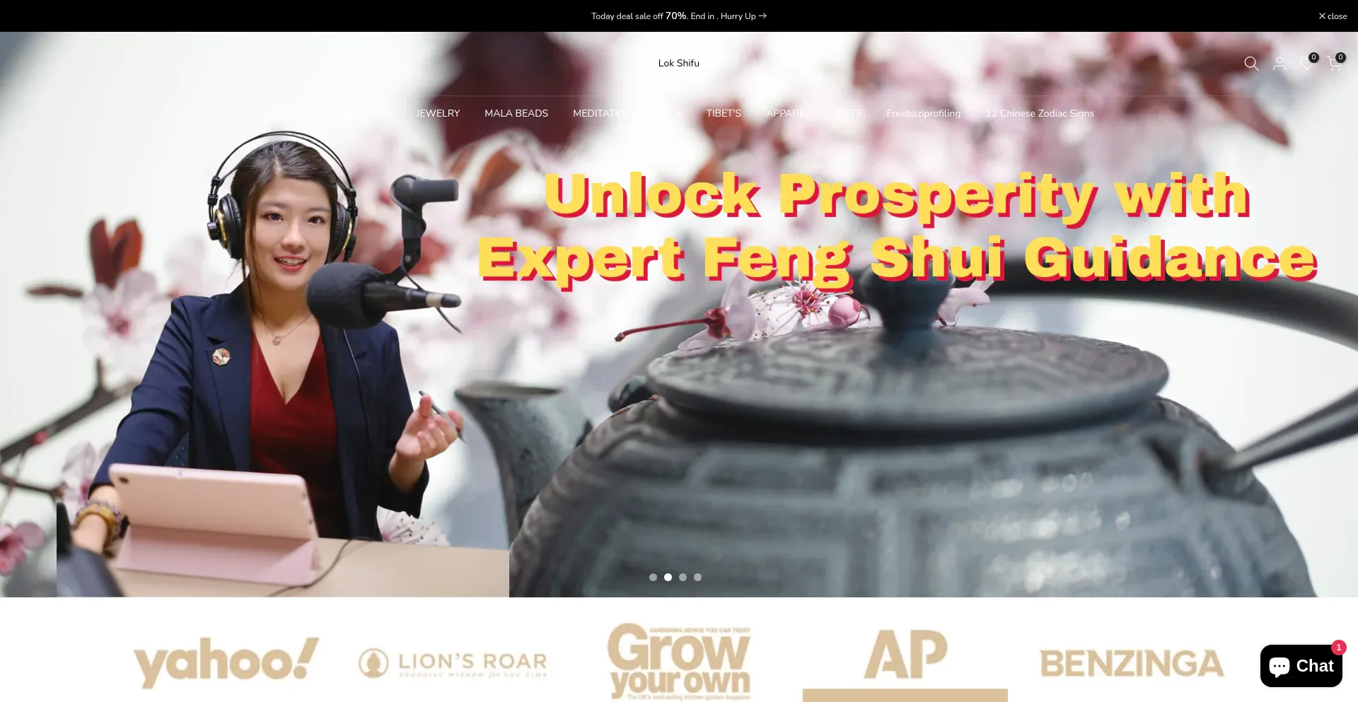 Website screenshot of Lokshifu.com.au