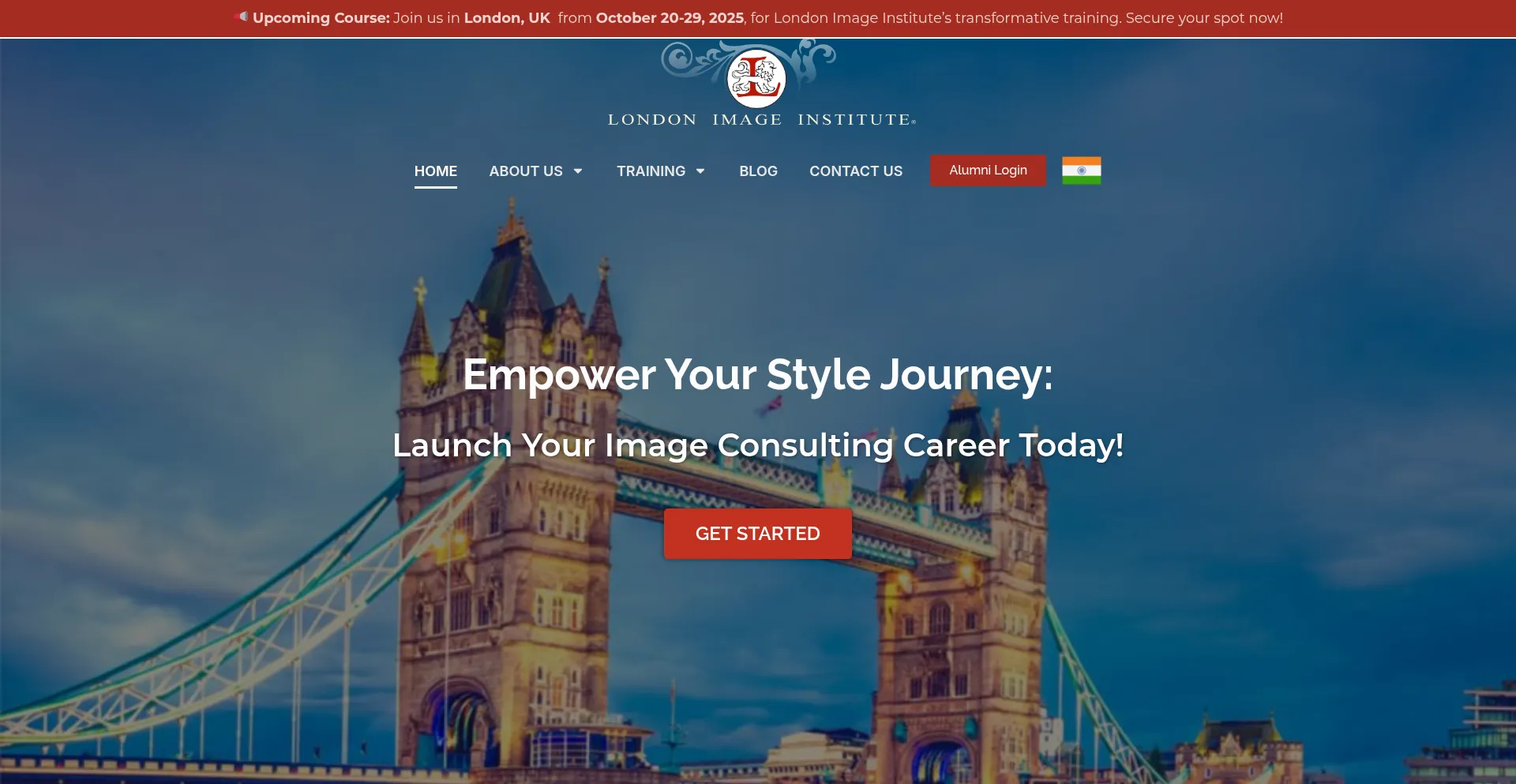 Website screenshot of Londonimageinstitute.com