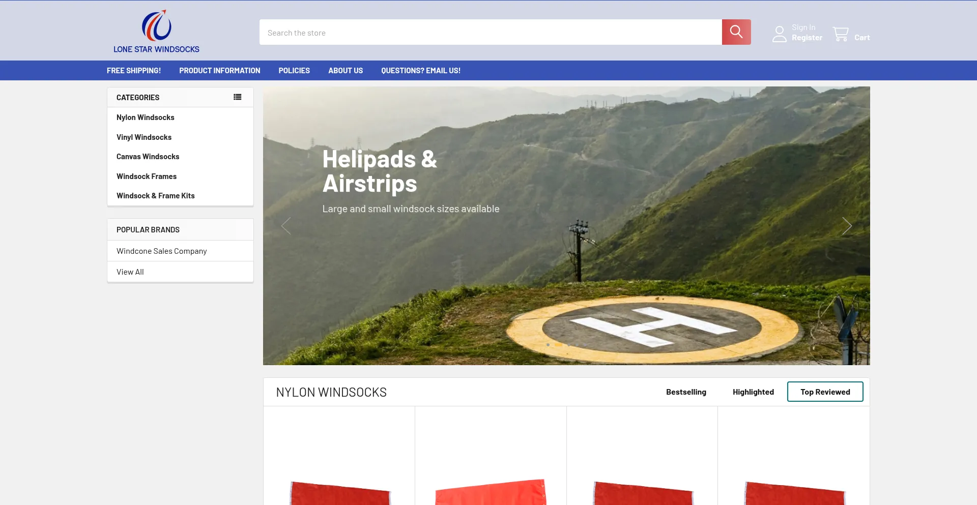 Ist Lonestarwindsocks.com sicher und vertrauenswürdig?