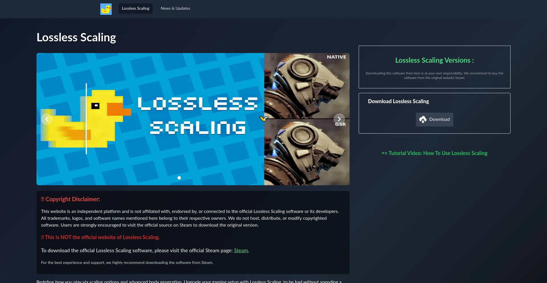 Lossless-scaling.com