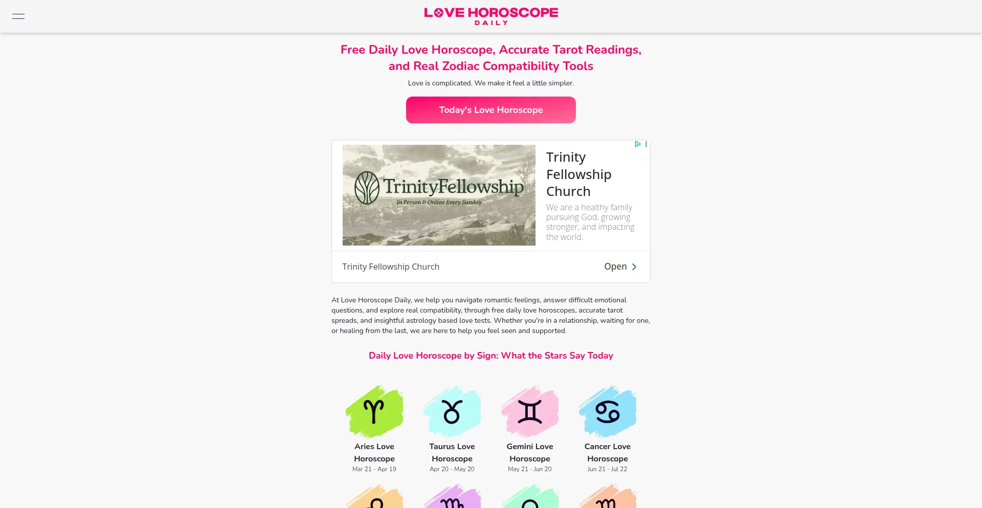 Ist Lovehoroscopedaily.com sicher und vertrauenswürdig?