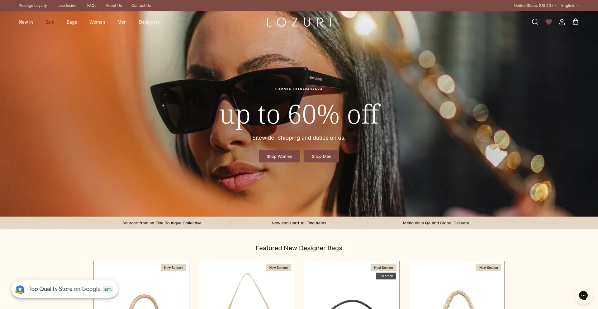 Lozuri.com Screenshot