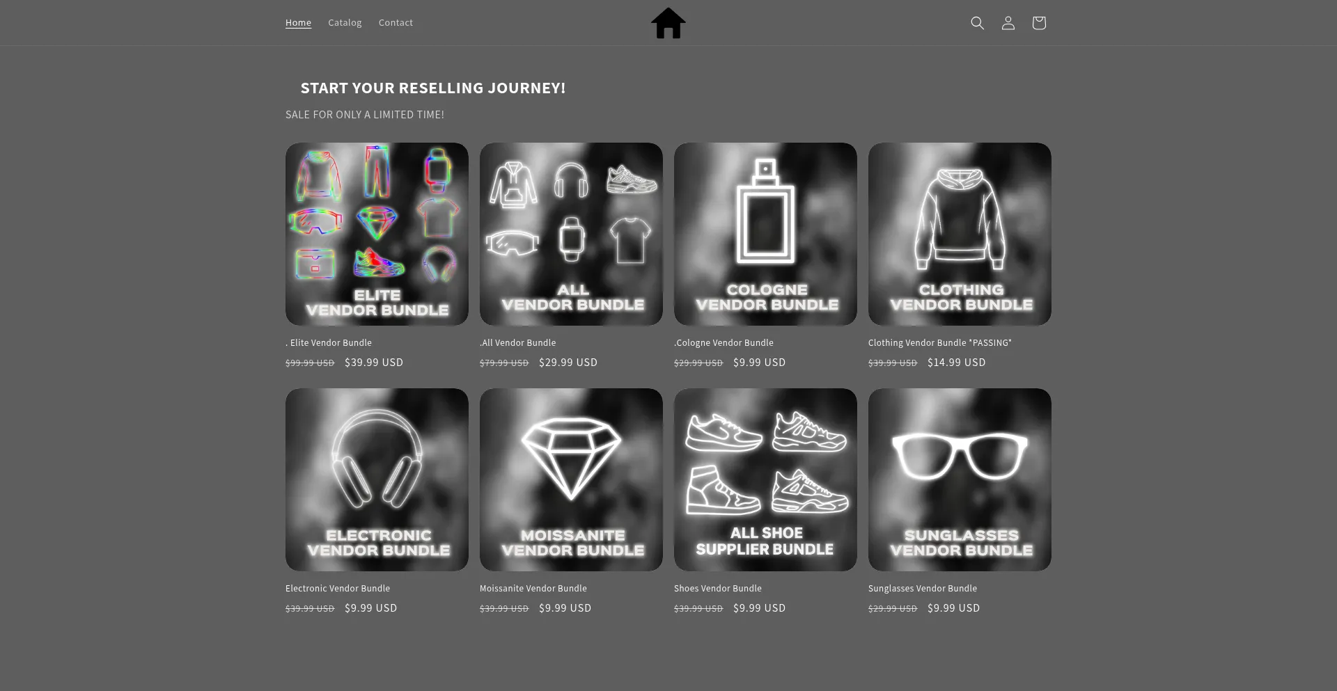 Website screenshot of Lucasresellzz.com