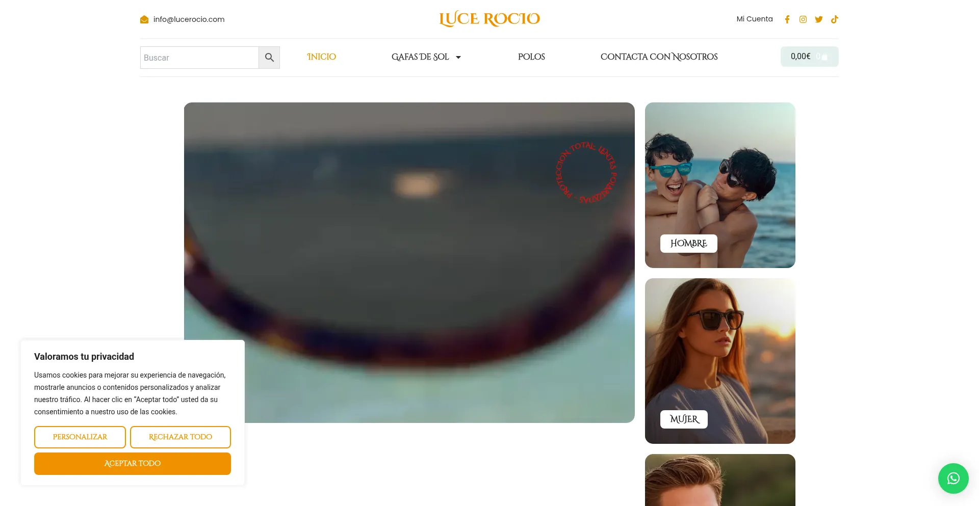 Website screenshot of Lucerocio.com