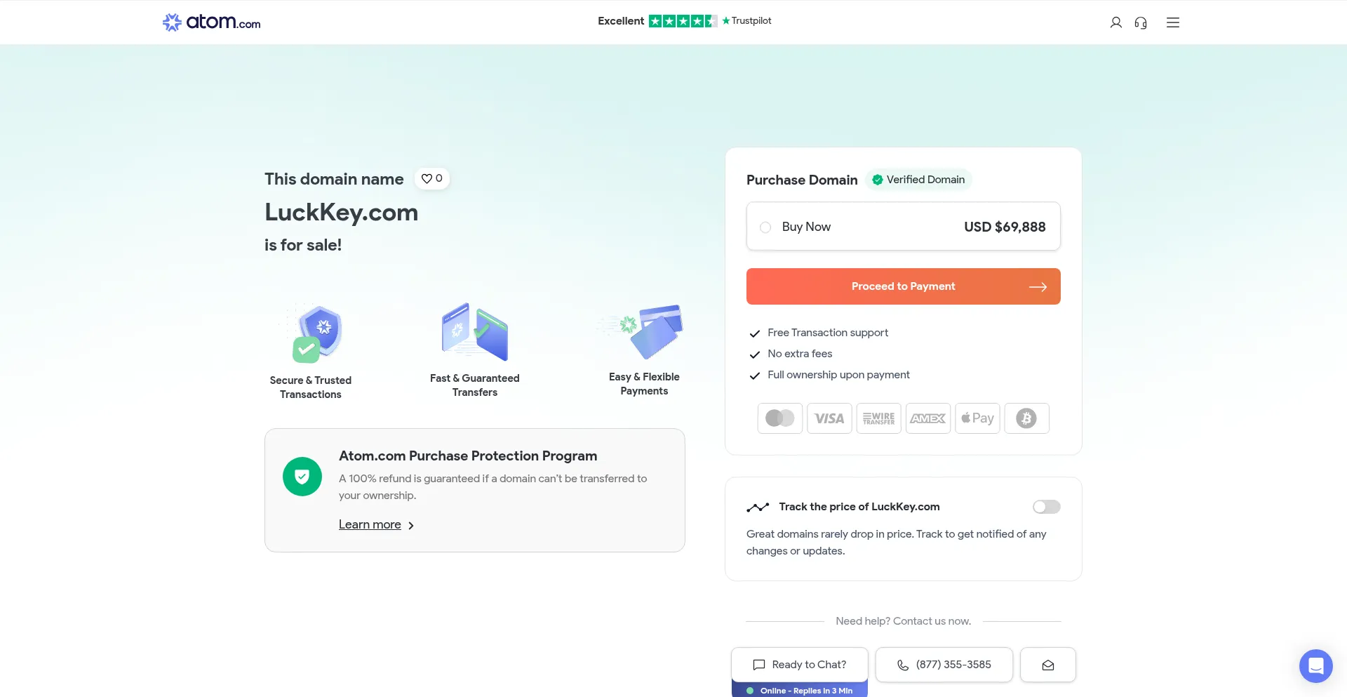 Website screenshot of Luckkey.com