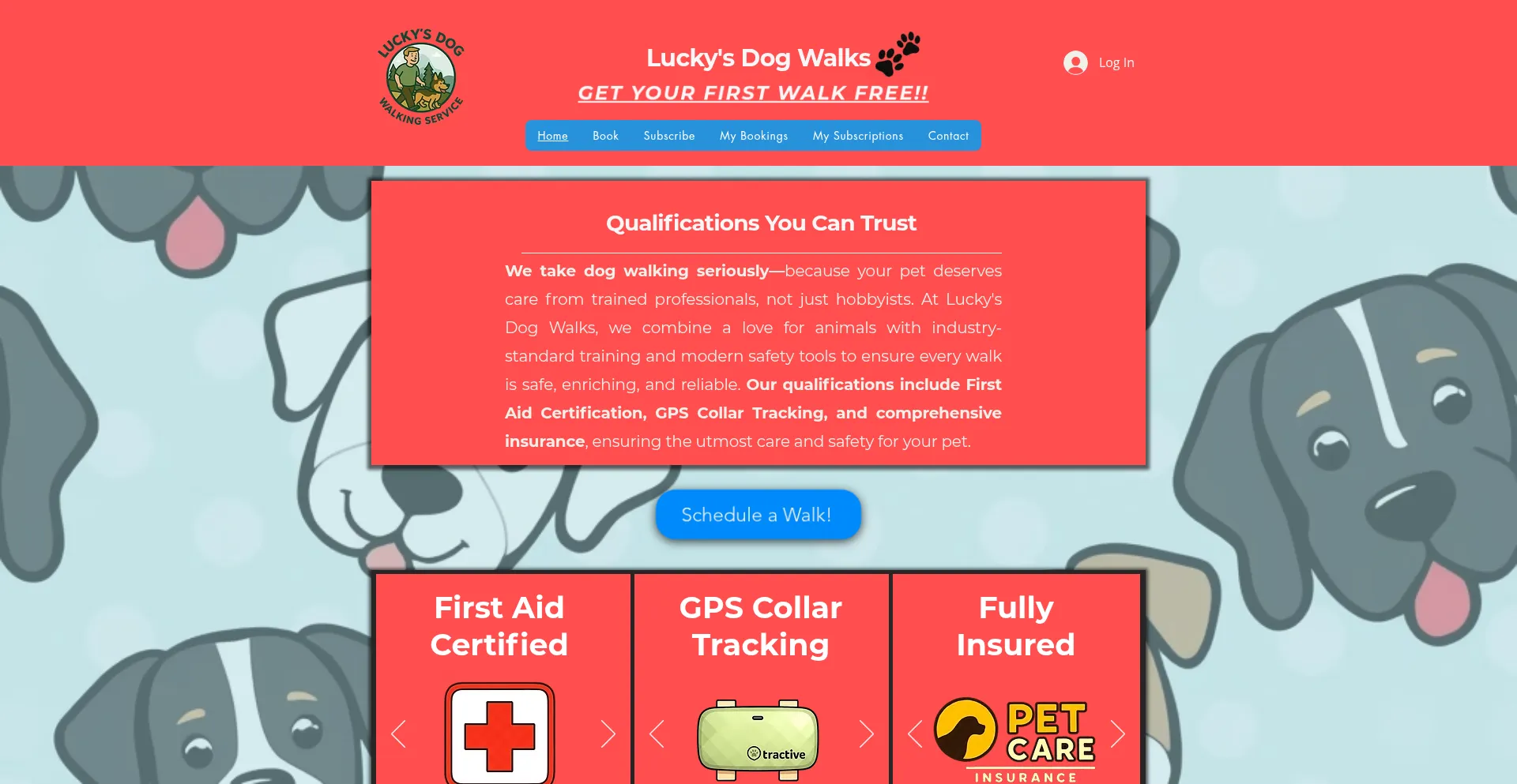 Luckysdogwalks.com