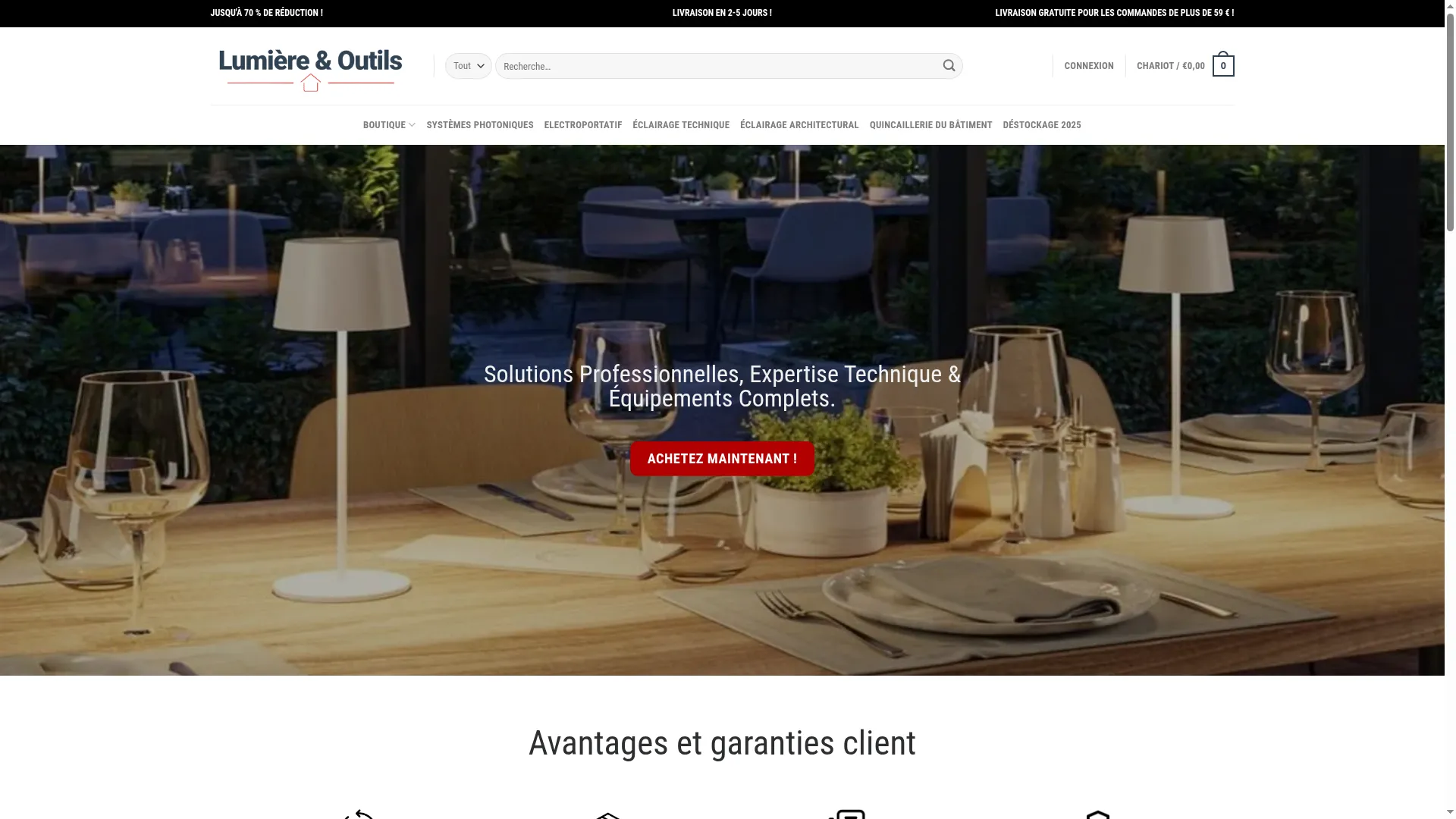 Lumiereetoutils.com