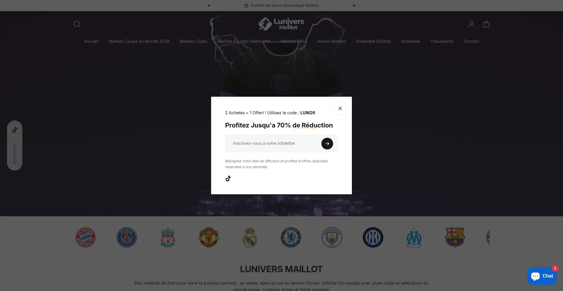 Luniversmaillot.com