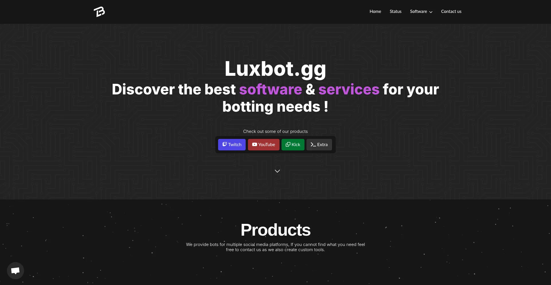 Luxbot.gg Screenshot