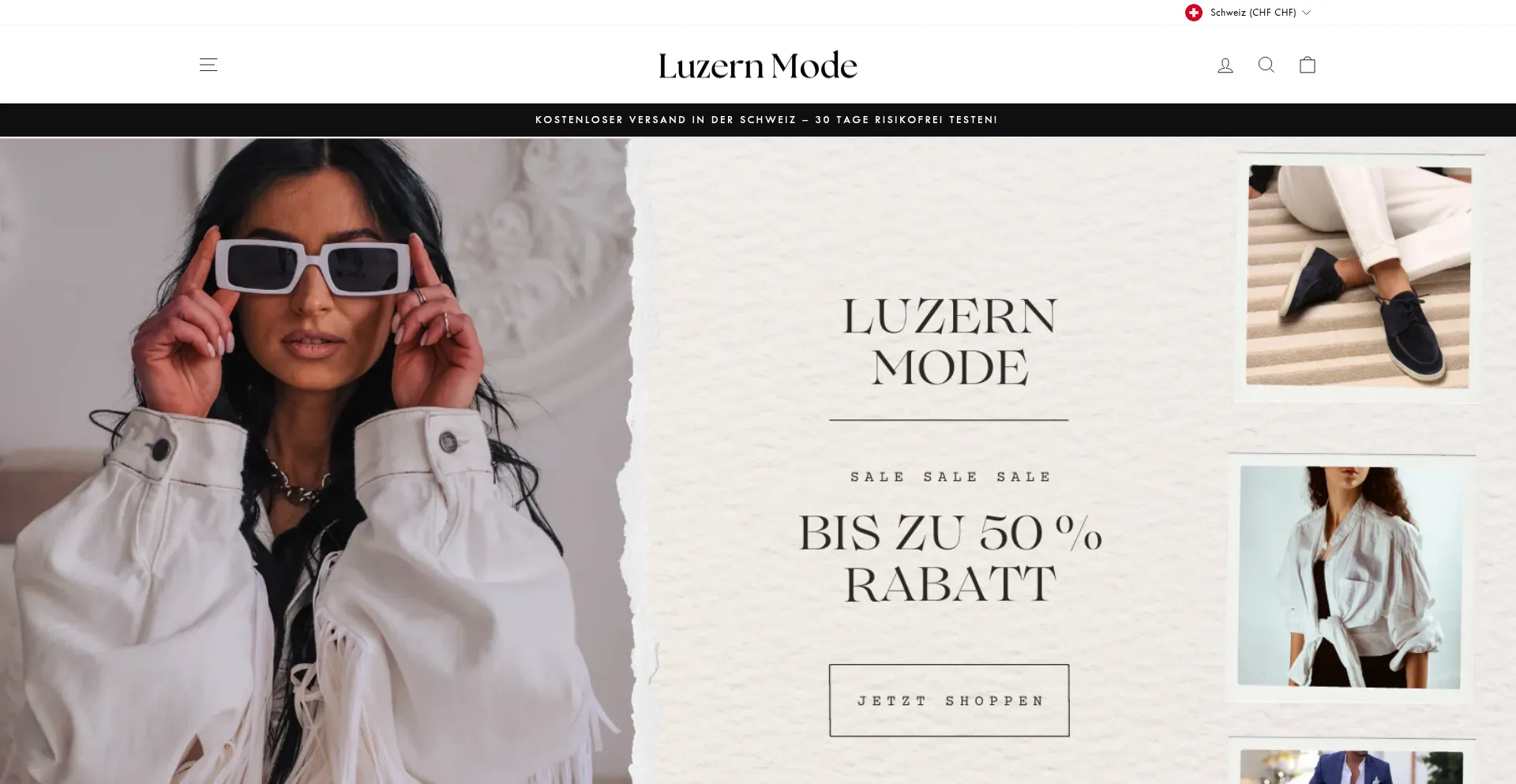 Luzern-mode.ch Screenshot
