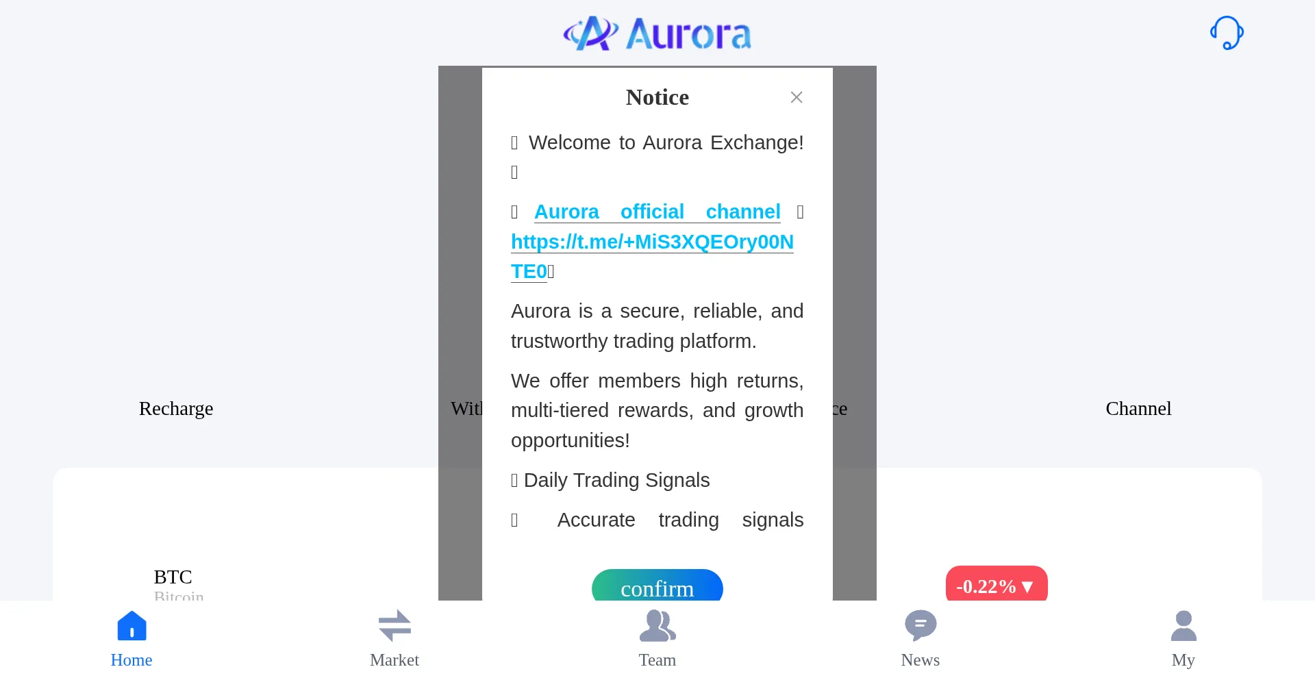 M.auroracurrency.com