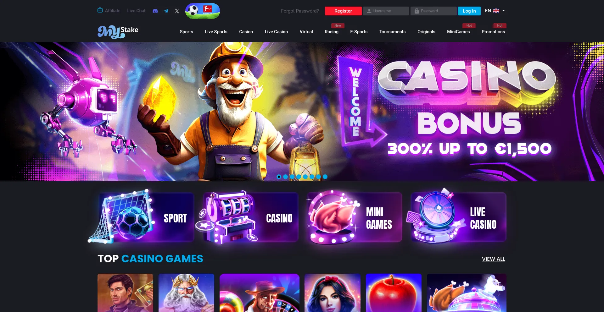 Website screenshot of M.mystake3.com