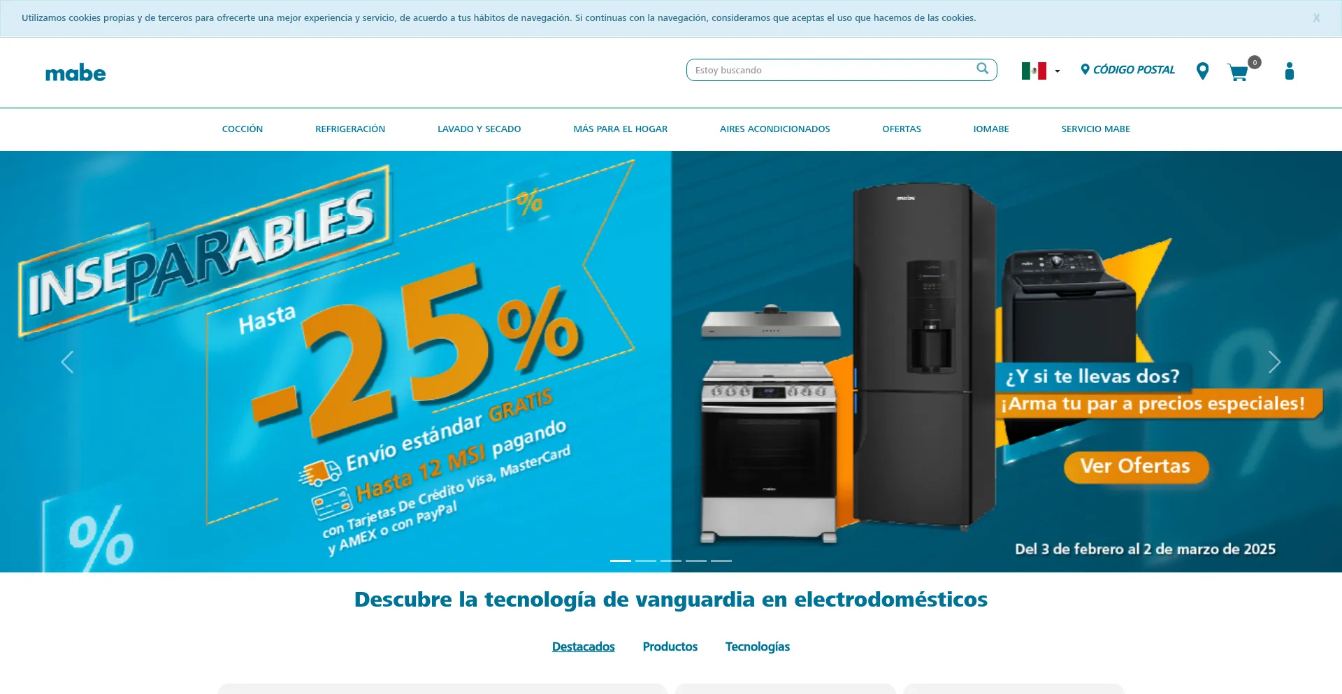 Website screenshot of Mabeglobal.com