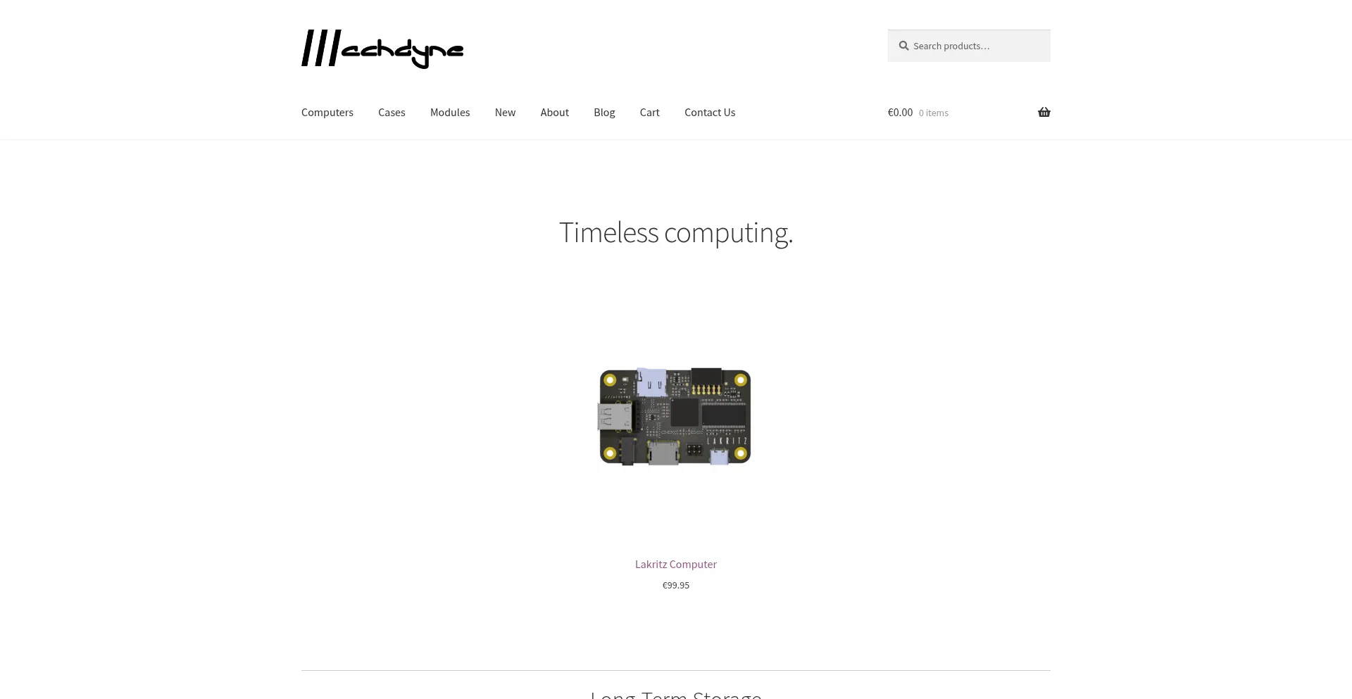 Website screenshot of Machdyne.com