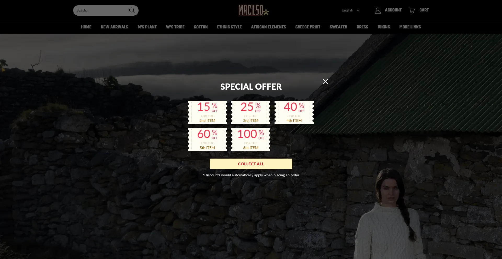 Website screenshot of Maclso.com